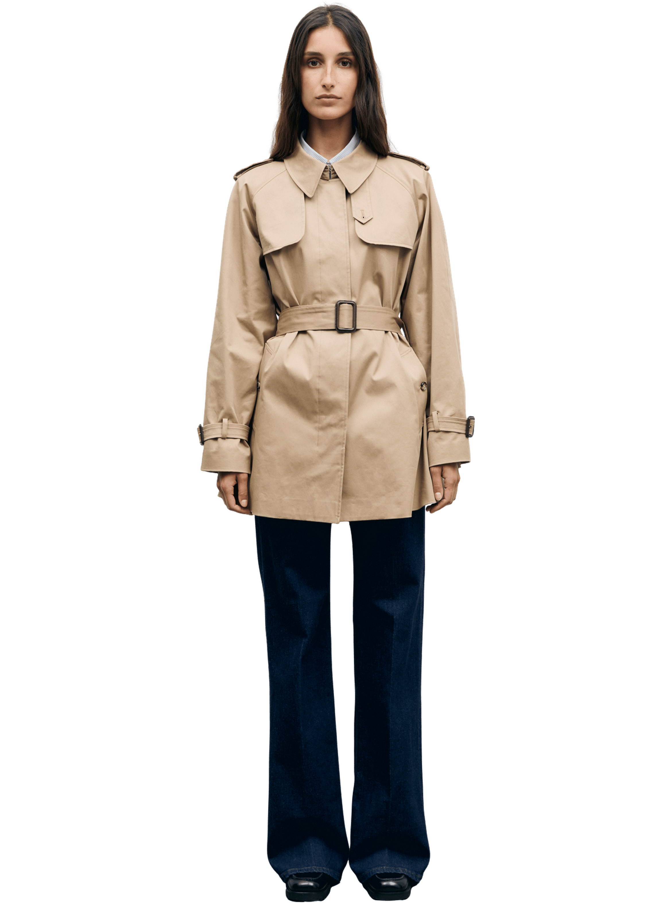 Trench court en coton - vania GERARD DAREL Beige