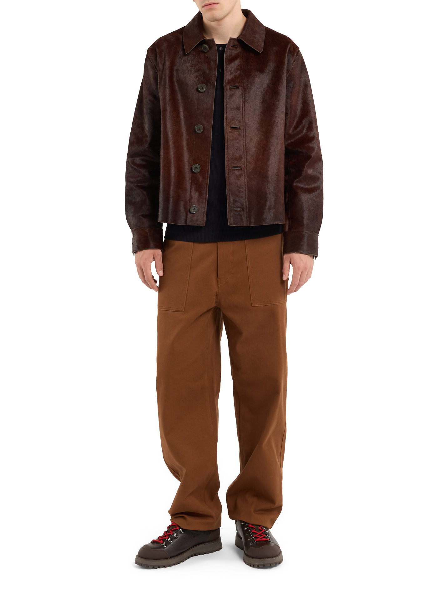 Iffu leather jacket SAISON 1865 Brown