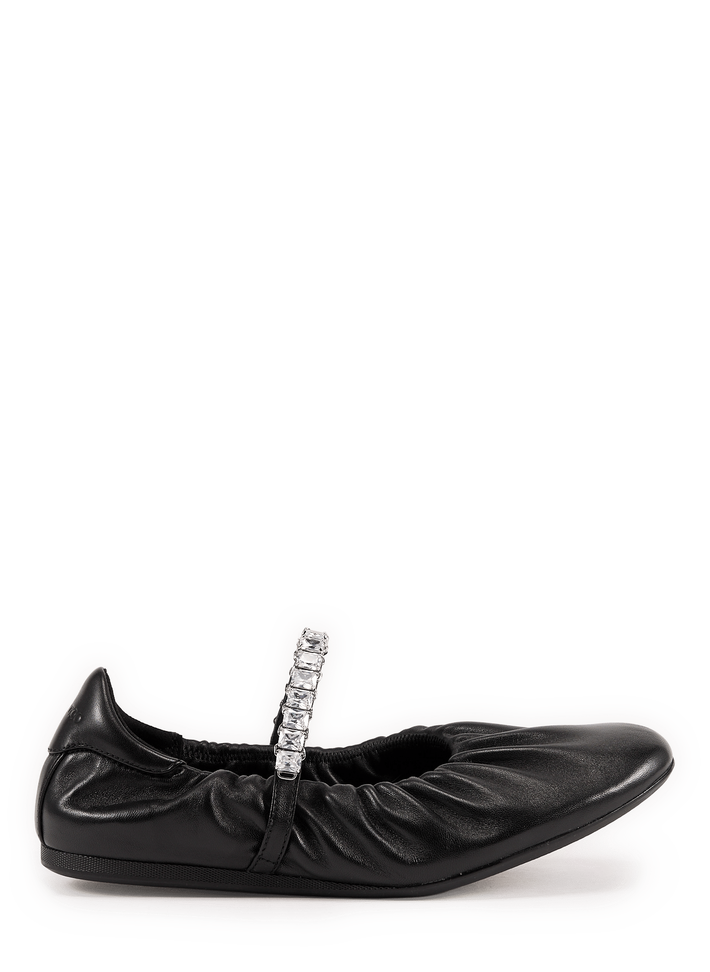 Ballerines en cuir JIMMY CHOO Noir