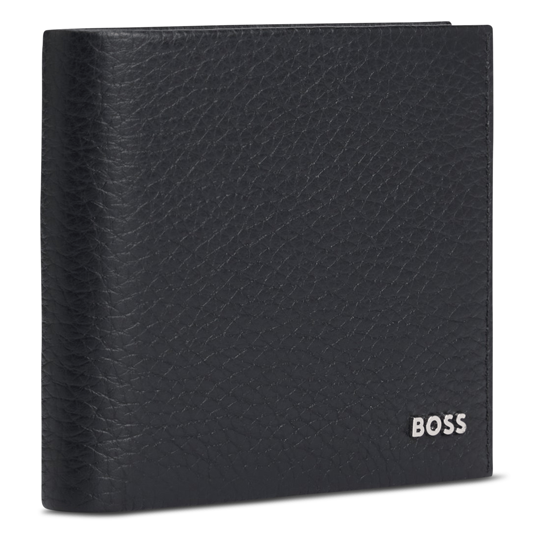 Portefeuille en cuir BOSS Noir