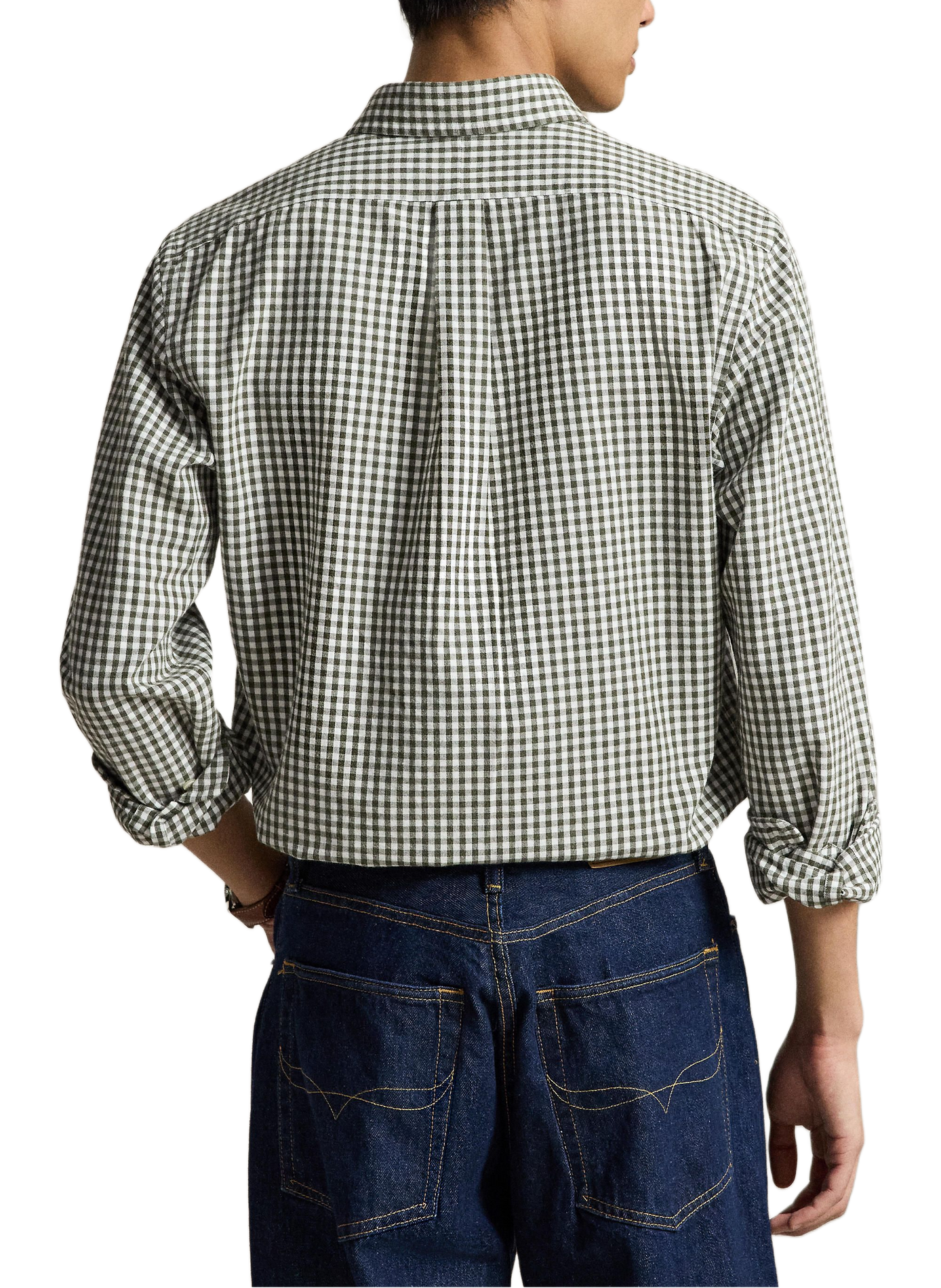 Chemise droite à carreaux en coton  POLO RALPH LAUREN Blanc