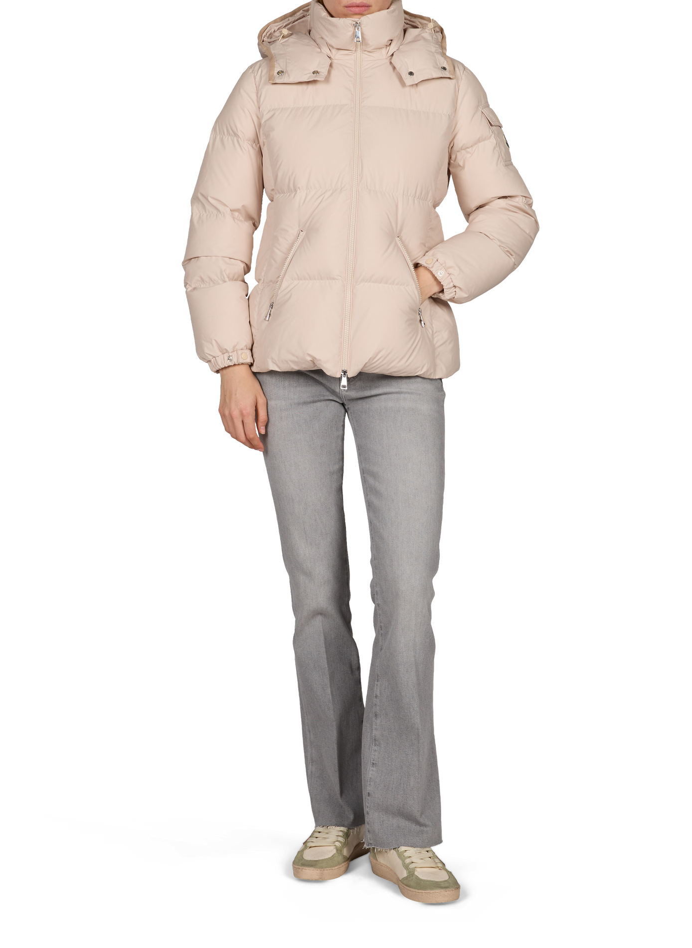 Piumino con cappuccio rimovibile Fourmines MONCLER Beige
