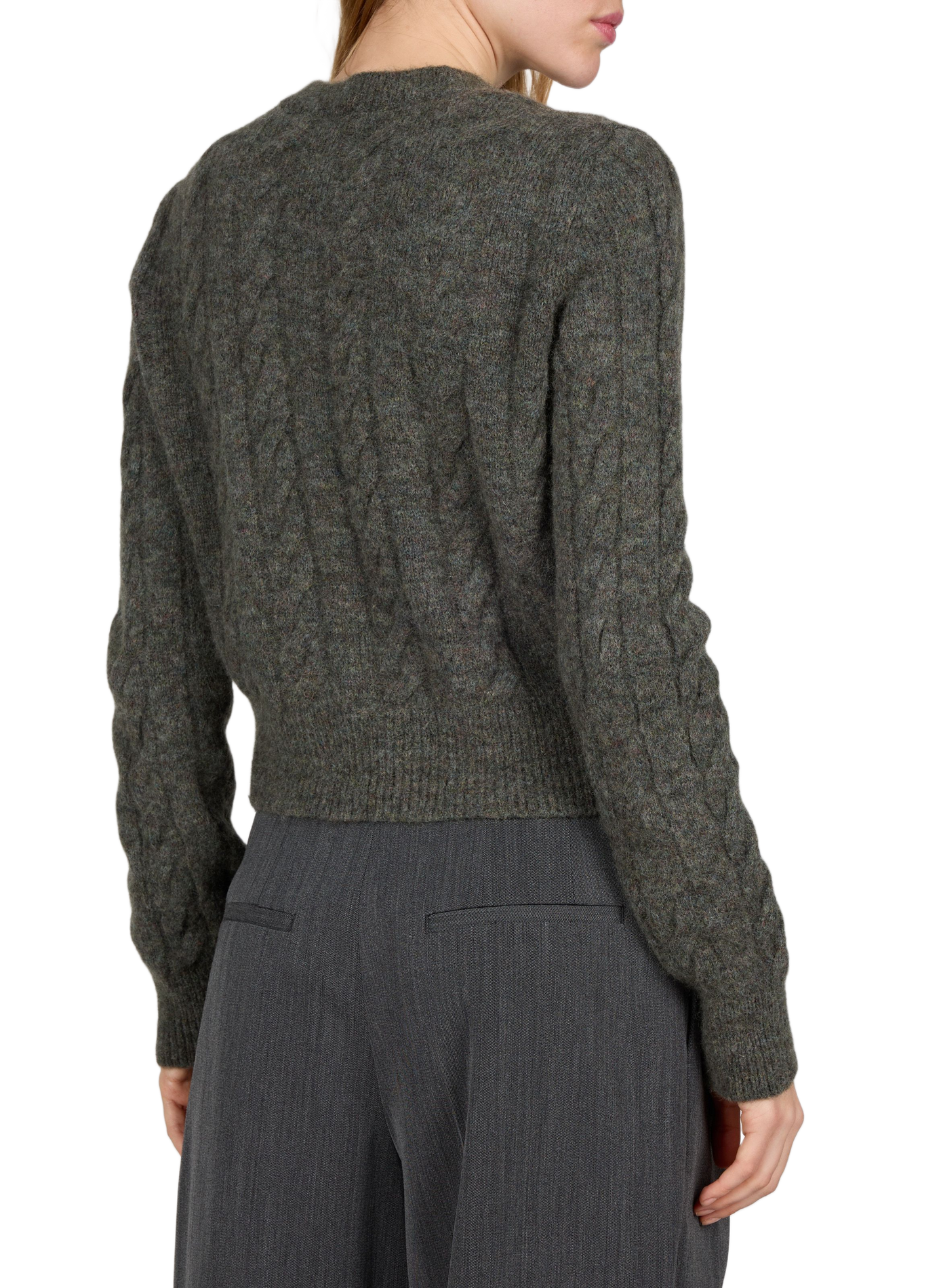 Straight ROSE cardigan in a wool blend A.P.C. Khaki