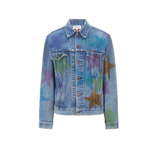 Veste en jean avec imprimé Etoile