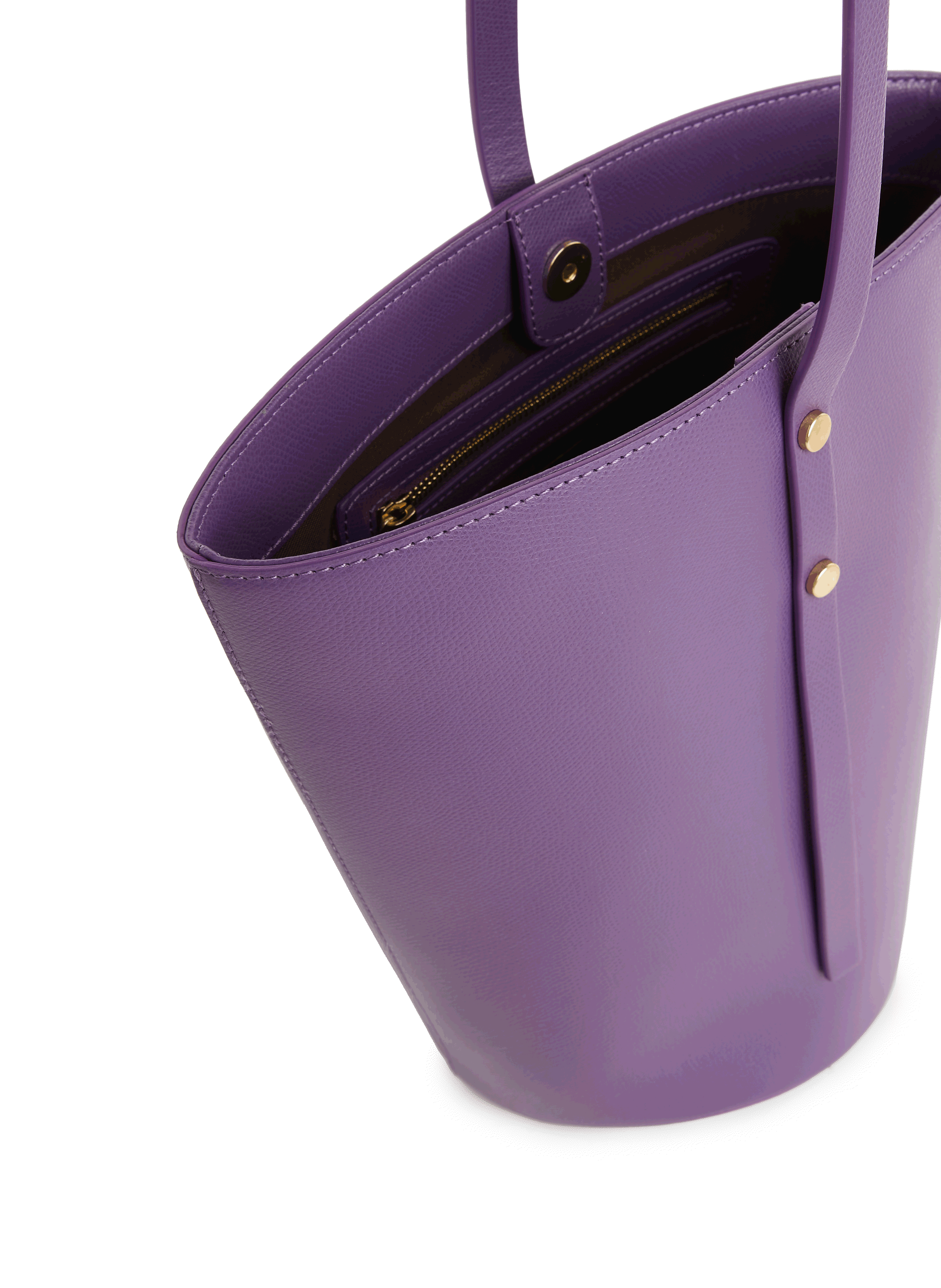 Sac seau en cuir  SAISON 1865 Violet