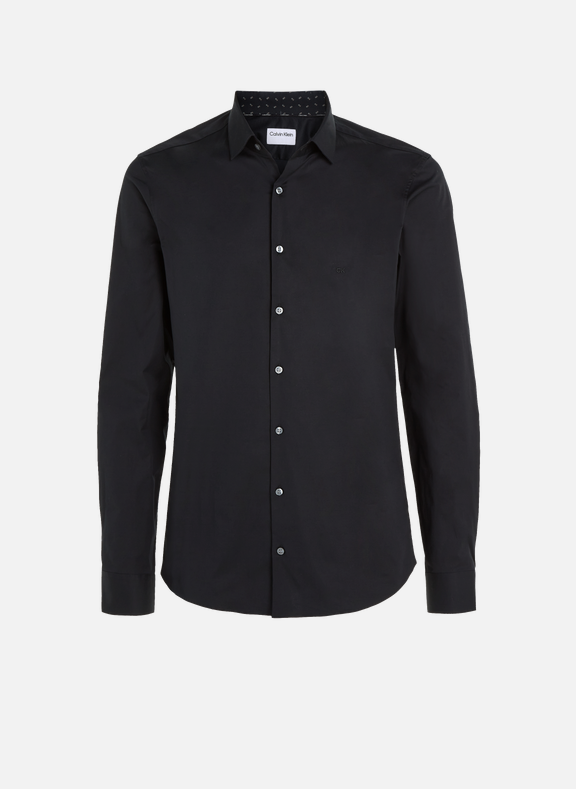 CALVIN KLEIN Slim-fit shirt Black