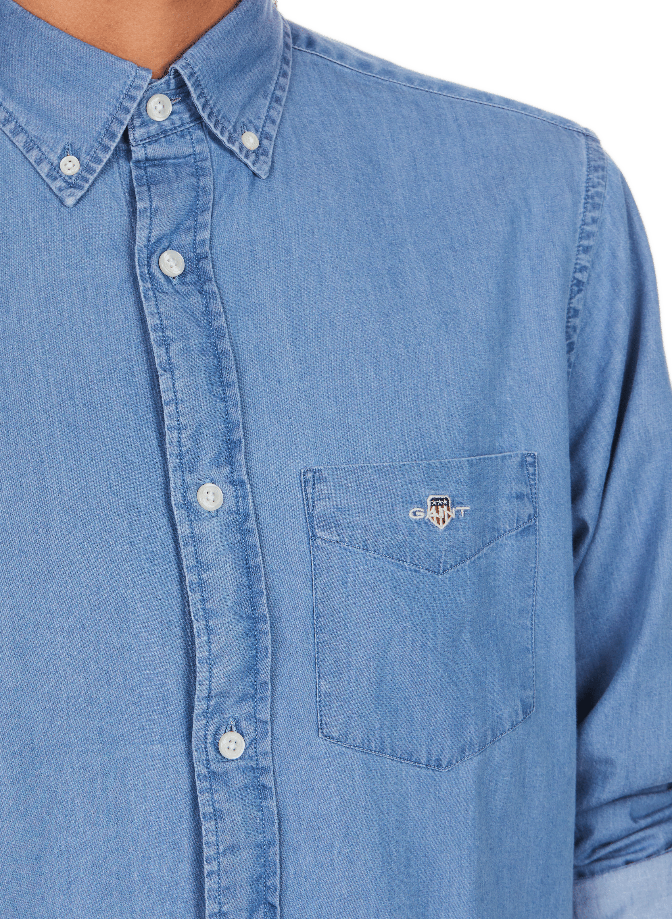 Chemise en coton GANT Bleu