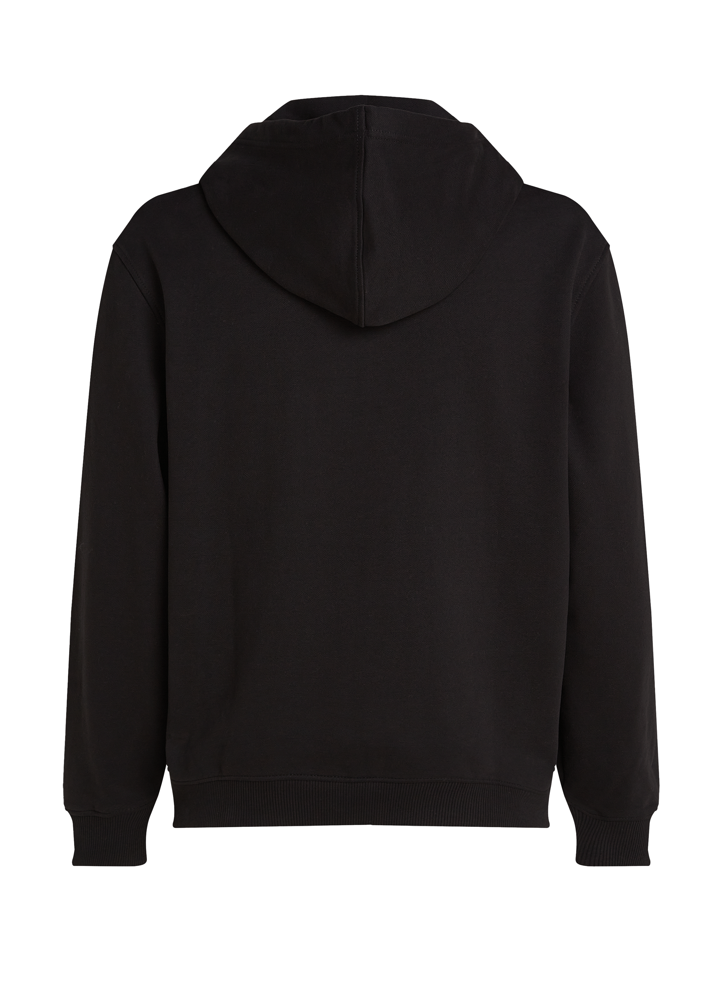 Hoodie zippé en coton CALVIN KLEIN Noir