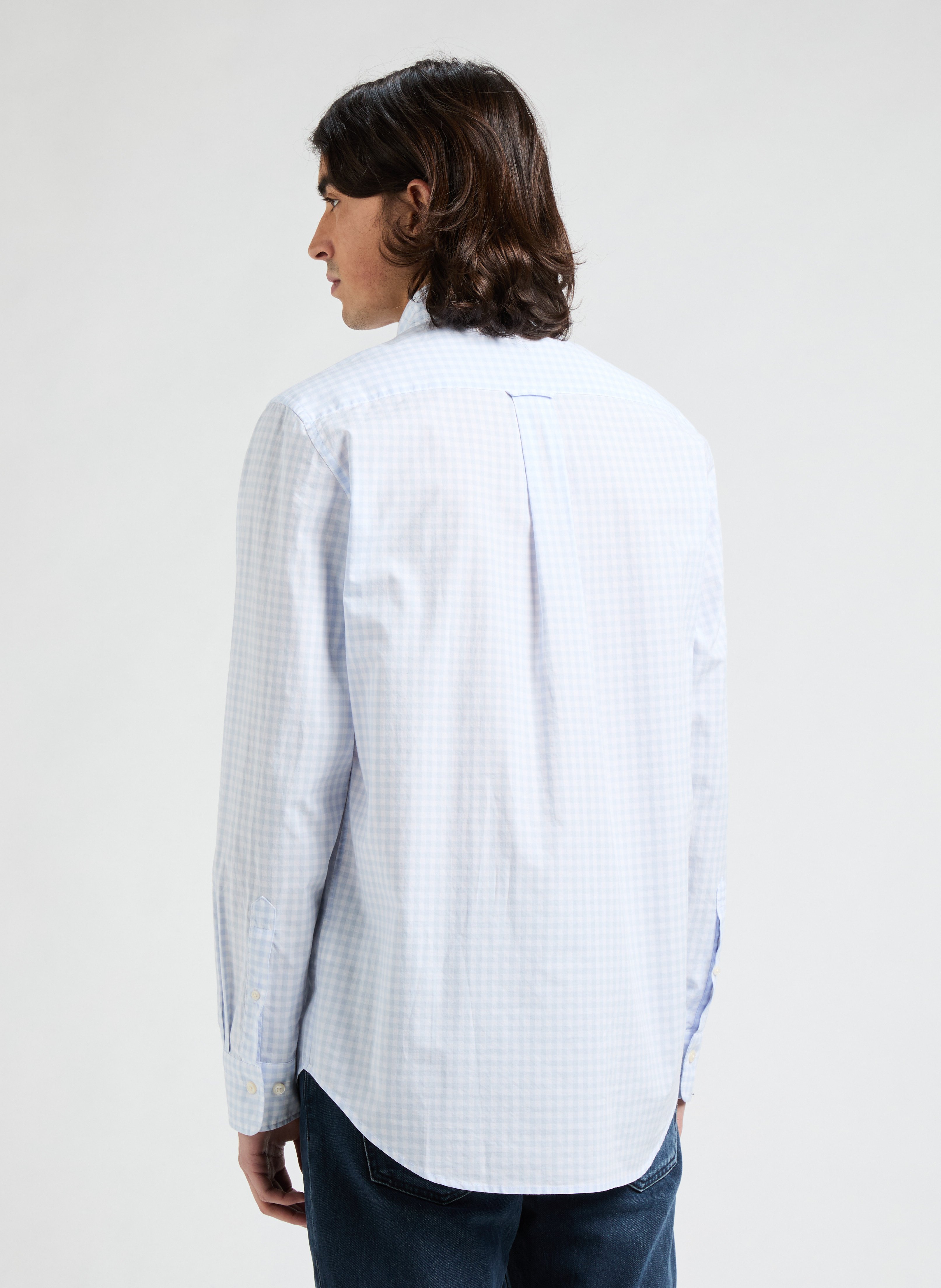 Chemise en coton Bleu