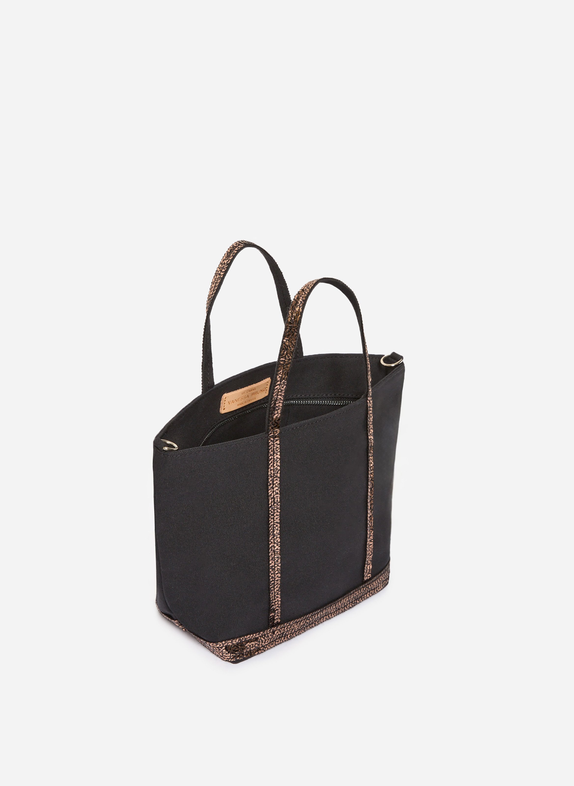 Cabas s zippé en toile VANESSA BRUNO Noir