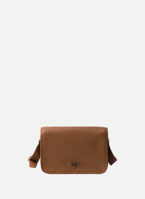 Sac porté épaule en cuir Marron by PRADA PRADA Sac porté épaule en cuir Marron