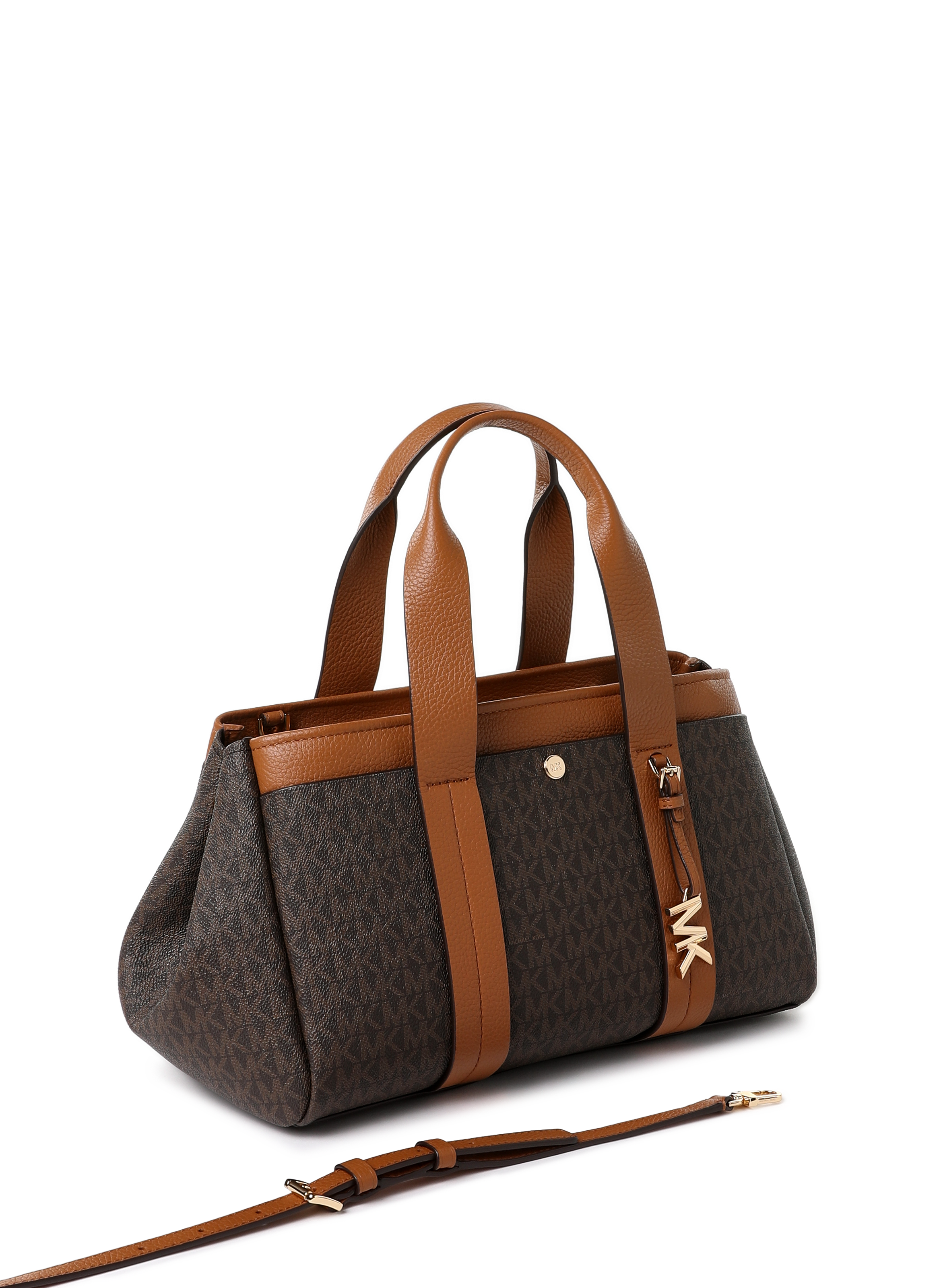Romee signature printed handbag MICHAEL KORS Brown