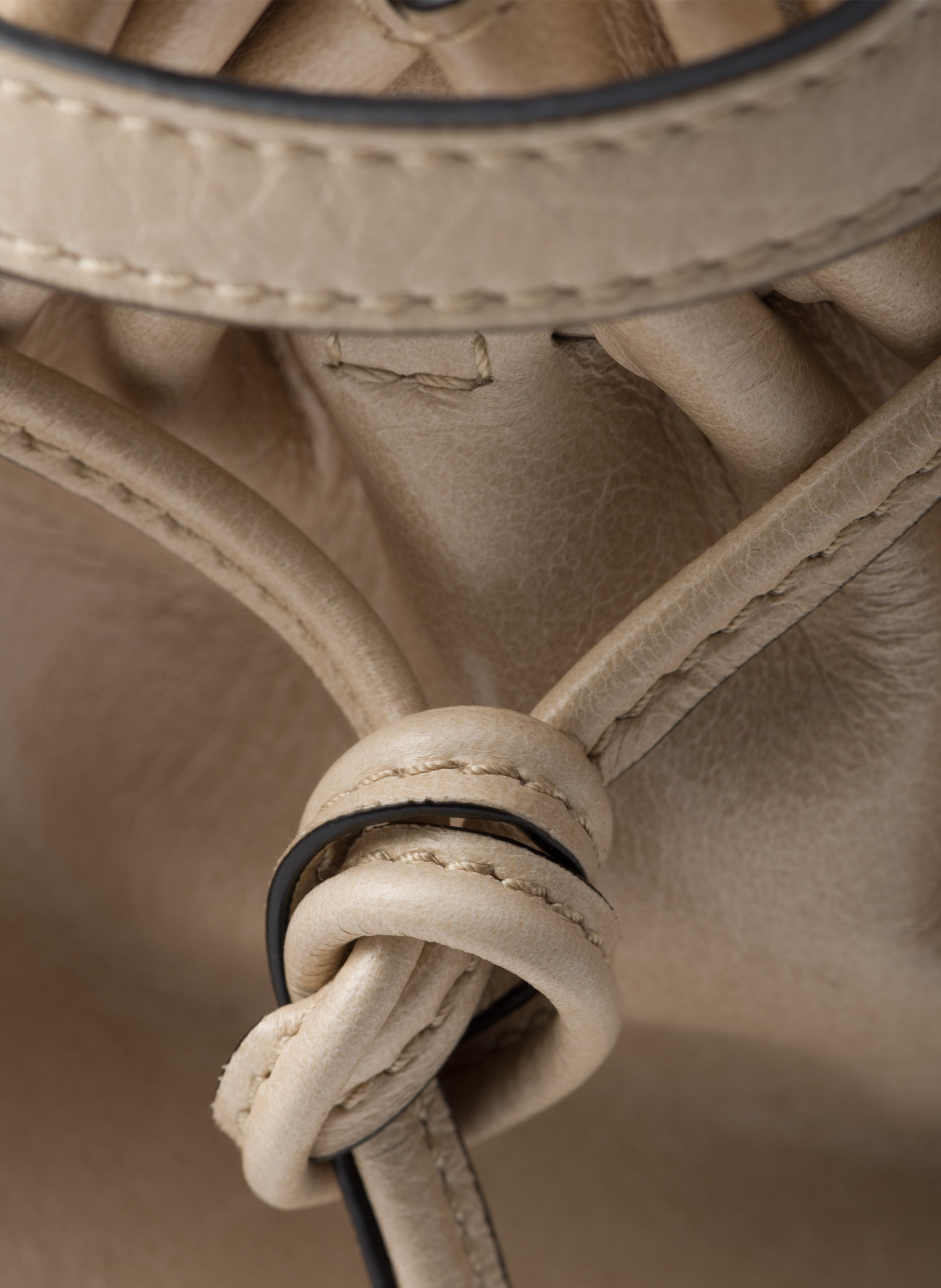 Sac à main prada bonnie en cuir PRADA Beige