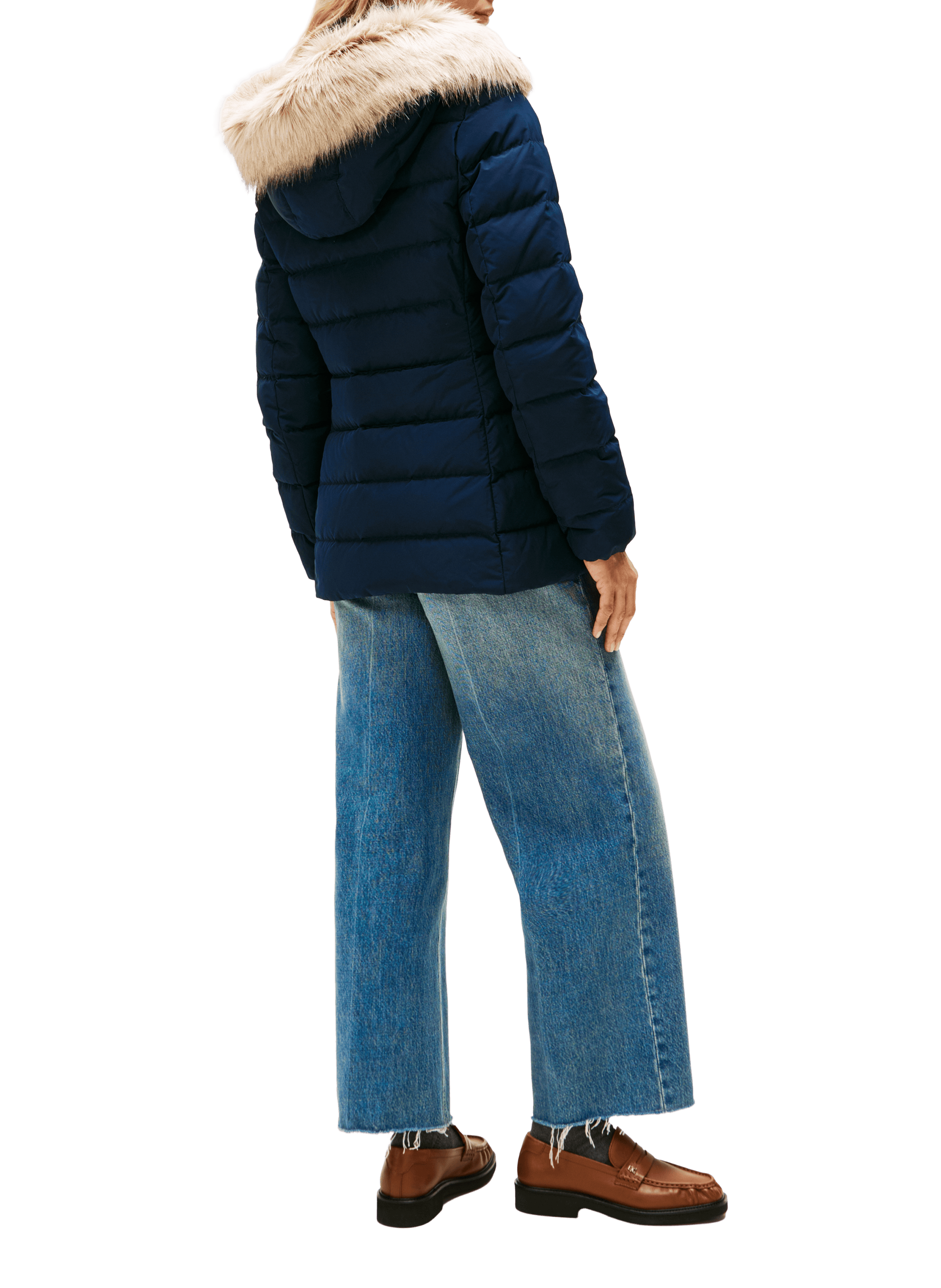 Hooded down jacket TOMMY HILFIGER Blue
