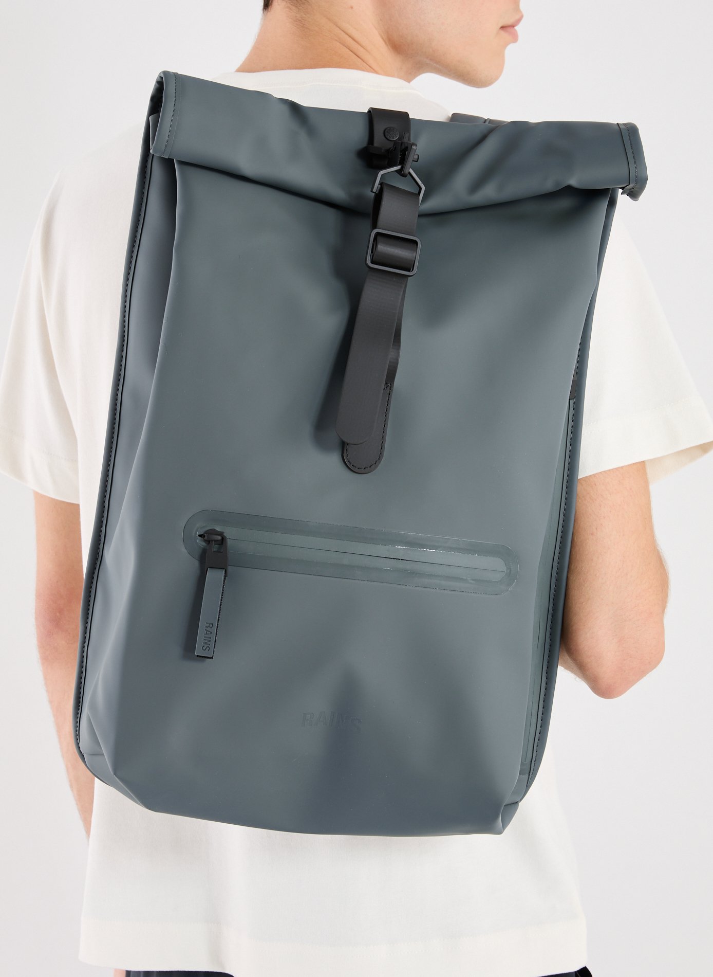 Sac à dos Rolltop RAINS Bleu