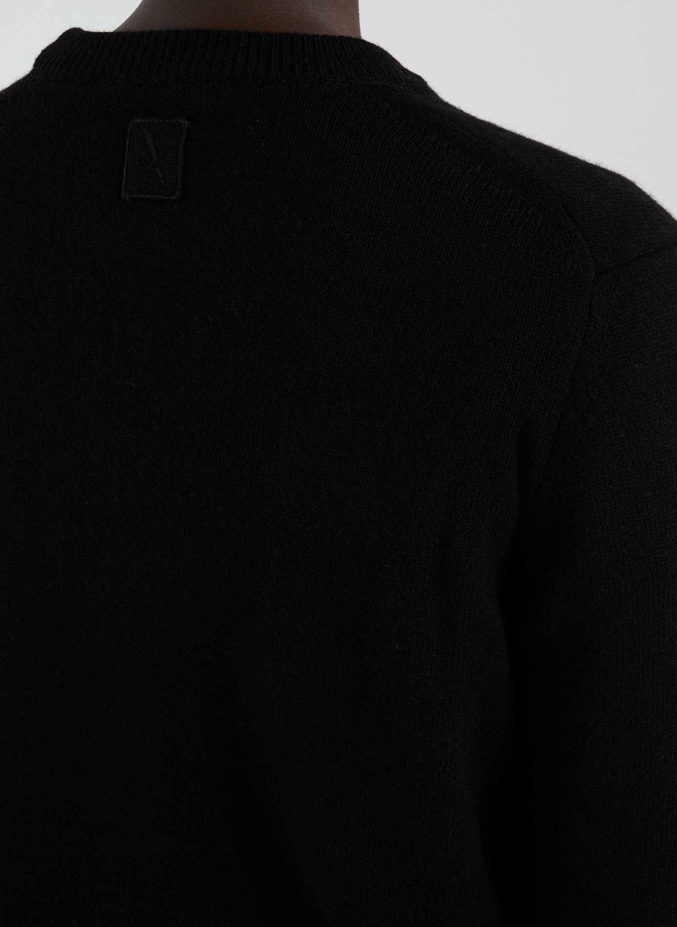 Oversized round neck sweater in blended wool AIGLE Black