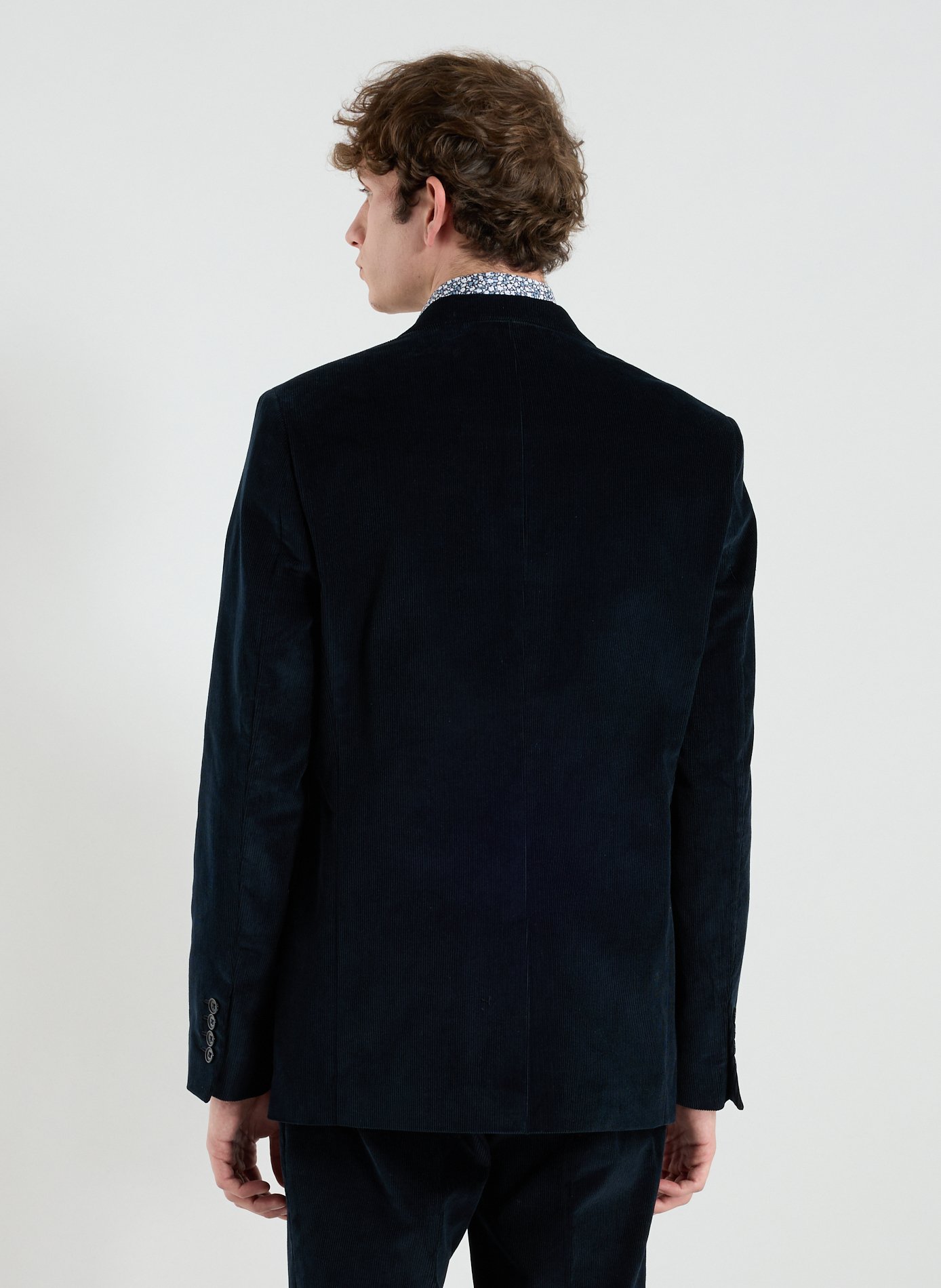 Corduroy wool blend suit AU PRINTEMPS PARIS Blue