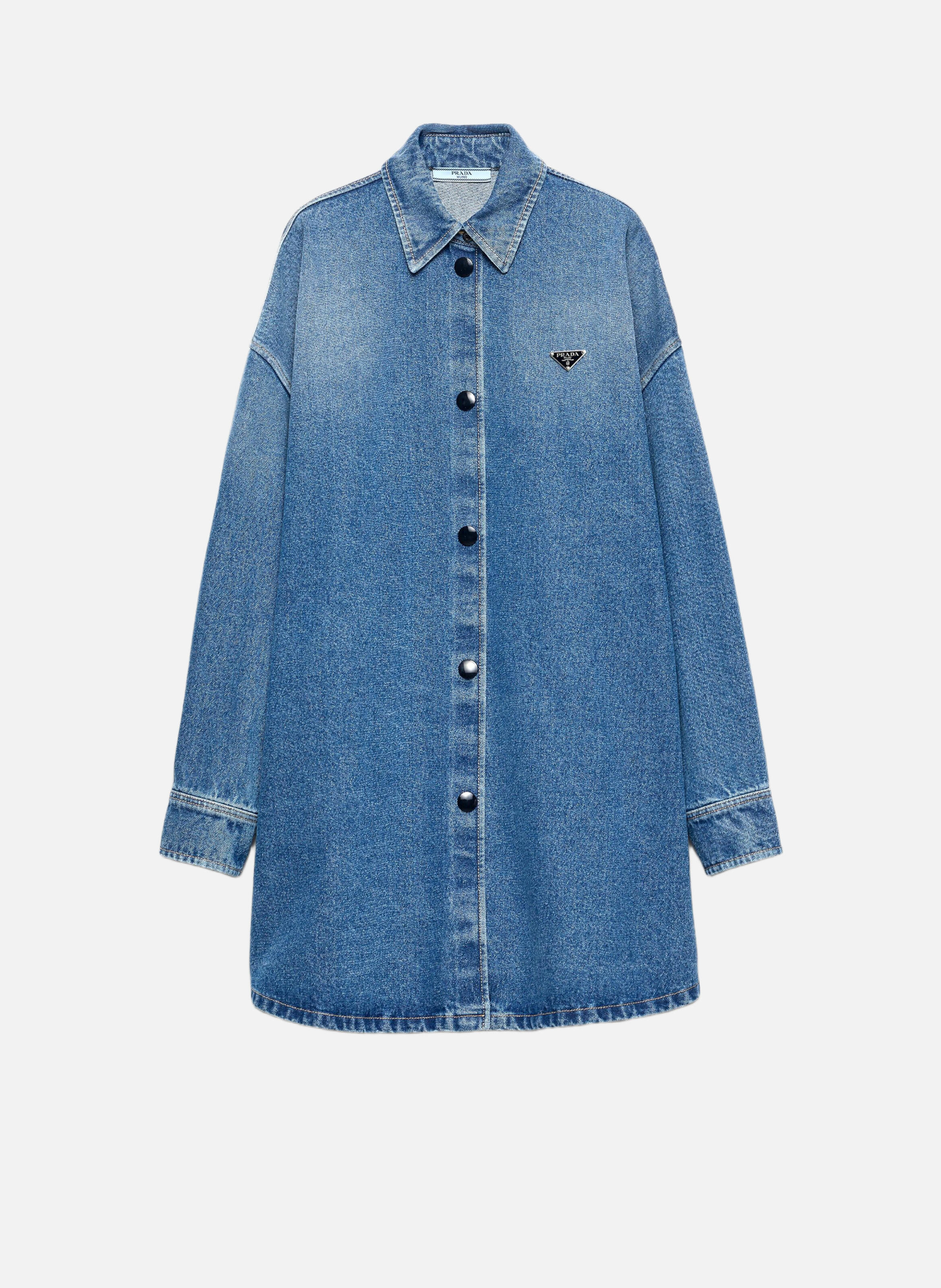 Chemise en denim PRADA Bleu