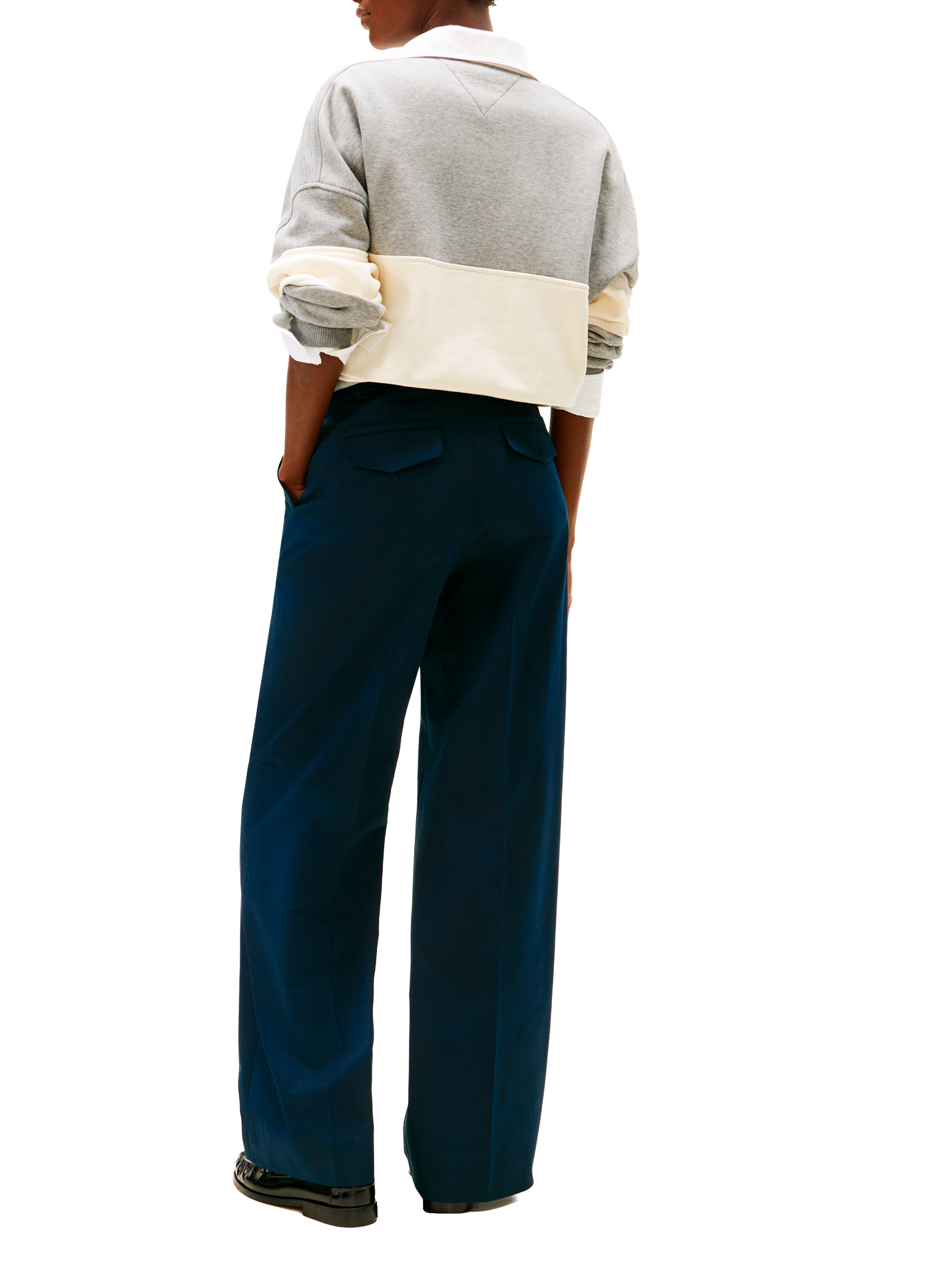 Pantalon jambes larges TOMMY HILFIGER Bleu