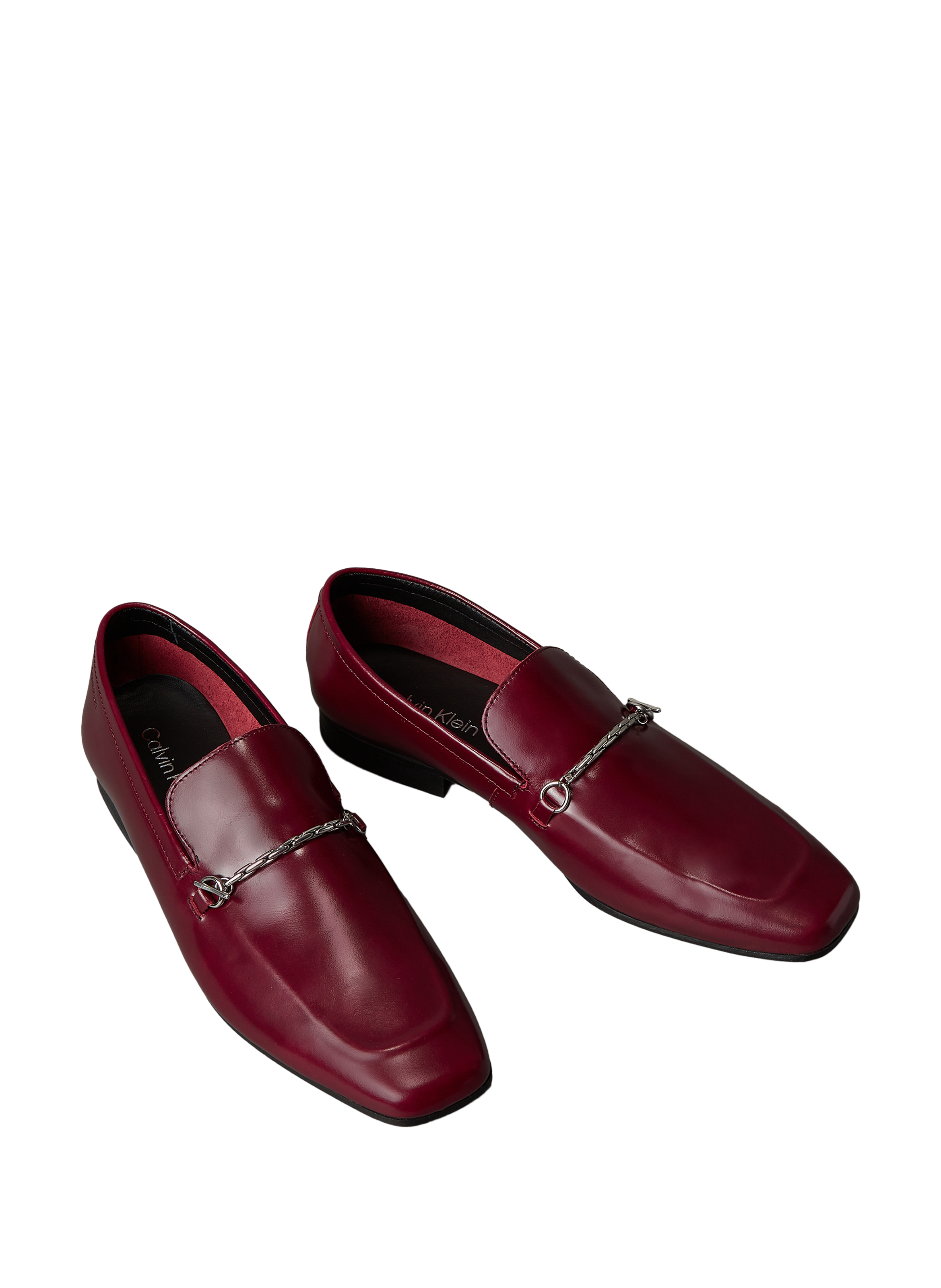 Mocassins Matilda à bout carré CALVIN KLEIN Rouge