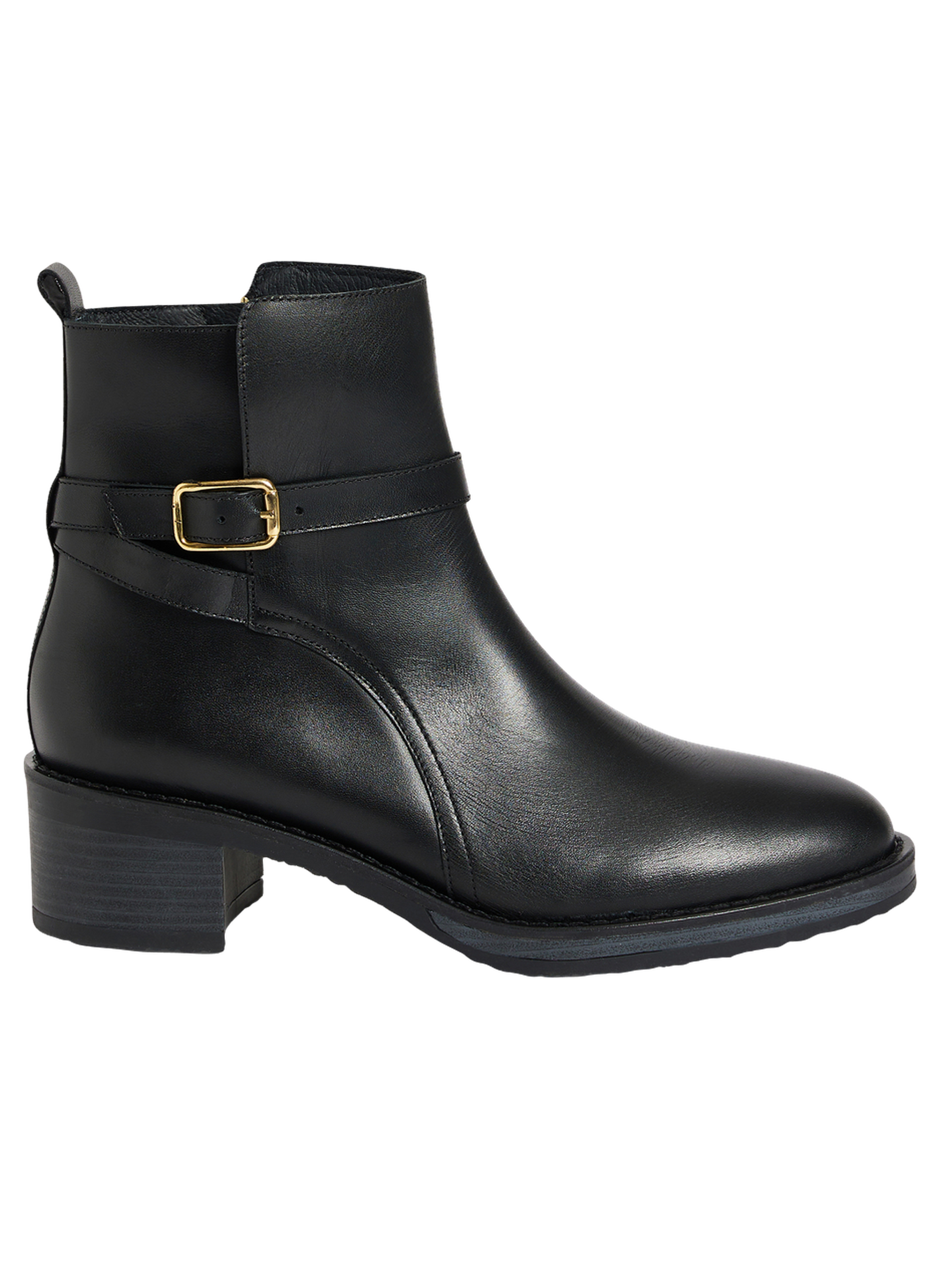 Boots en cuir à sangle - paul PABLO Noir