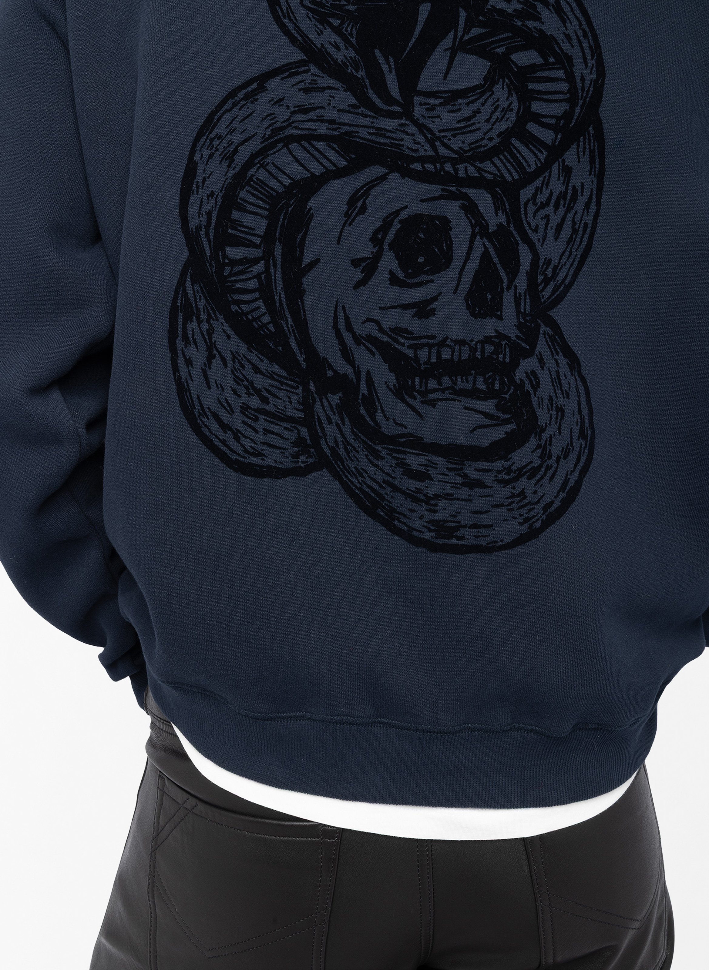 Sweat oversize en coton mélangé georgio ZADIG&VOLTAIRE Bleu