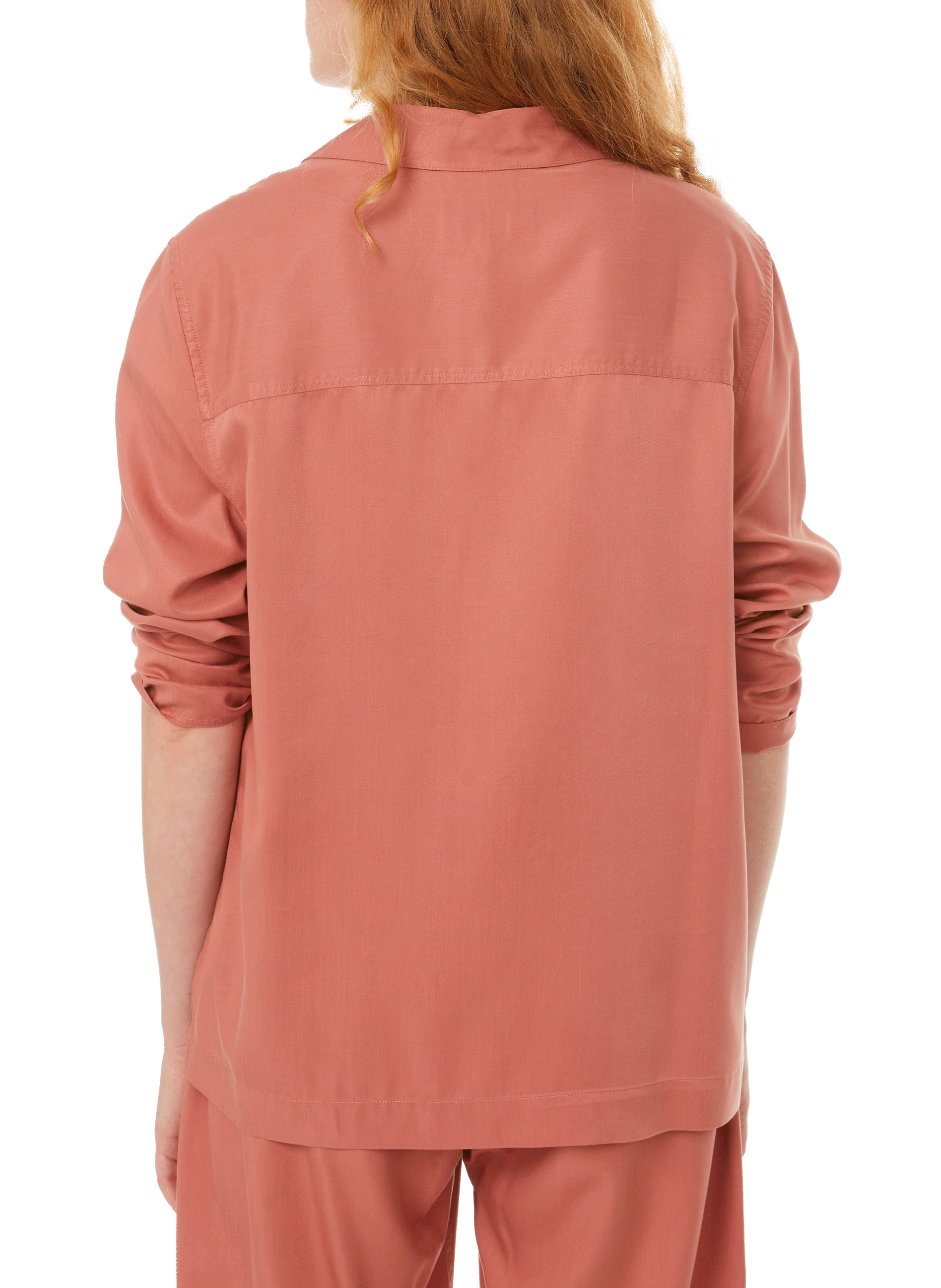 Tencel straight-fit shirt ORGANIC BASICS Pink