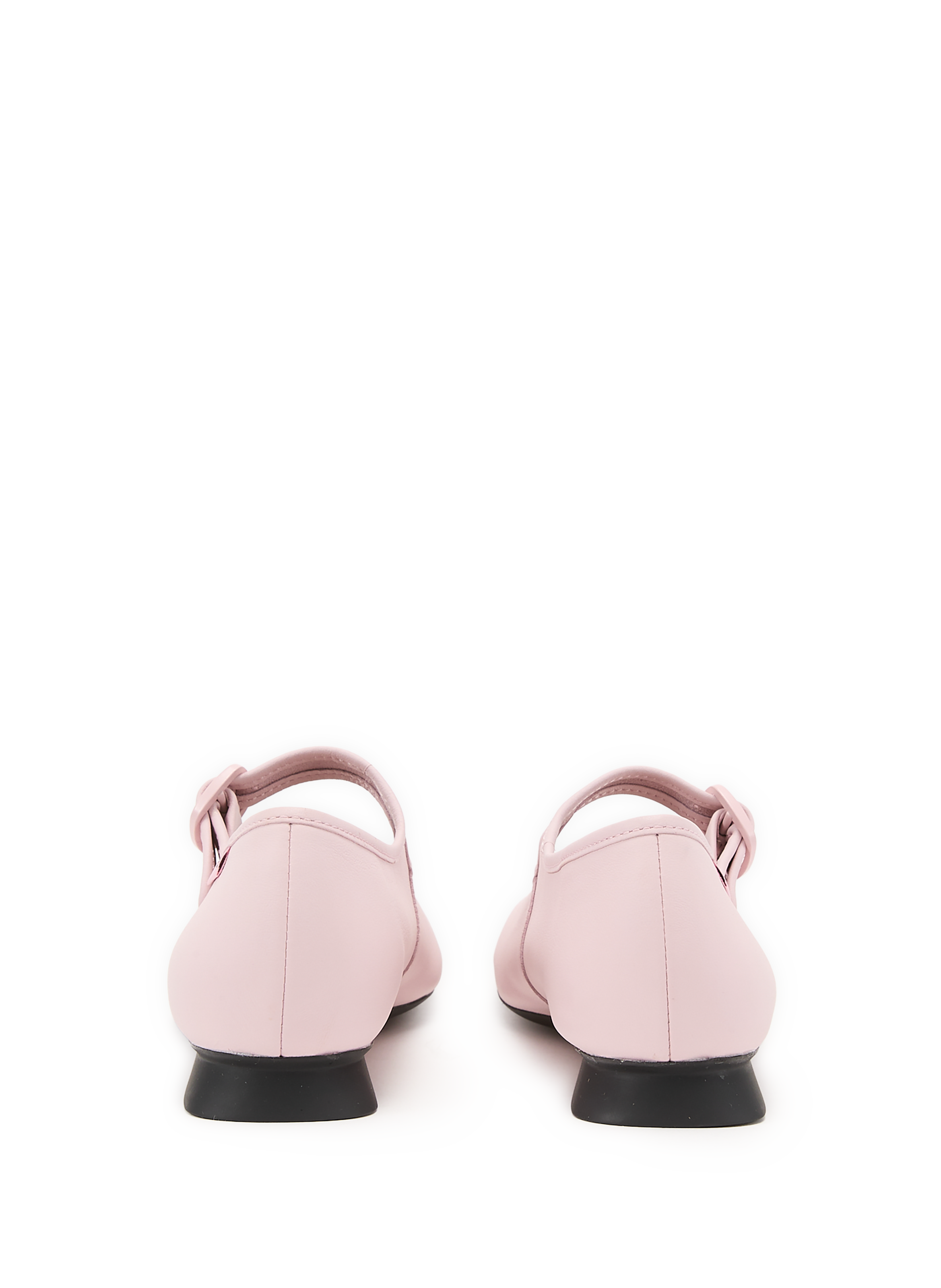 Ballet flats with adjustable buckle in leather CAMPER Pink