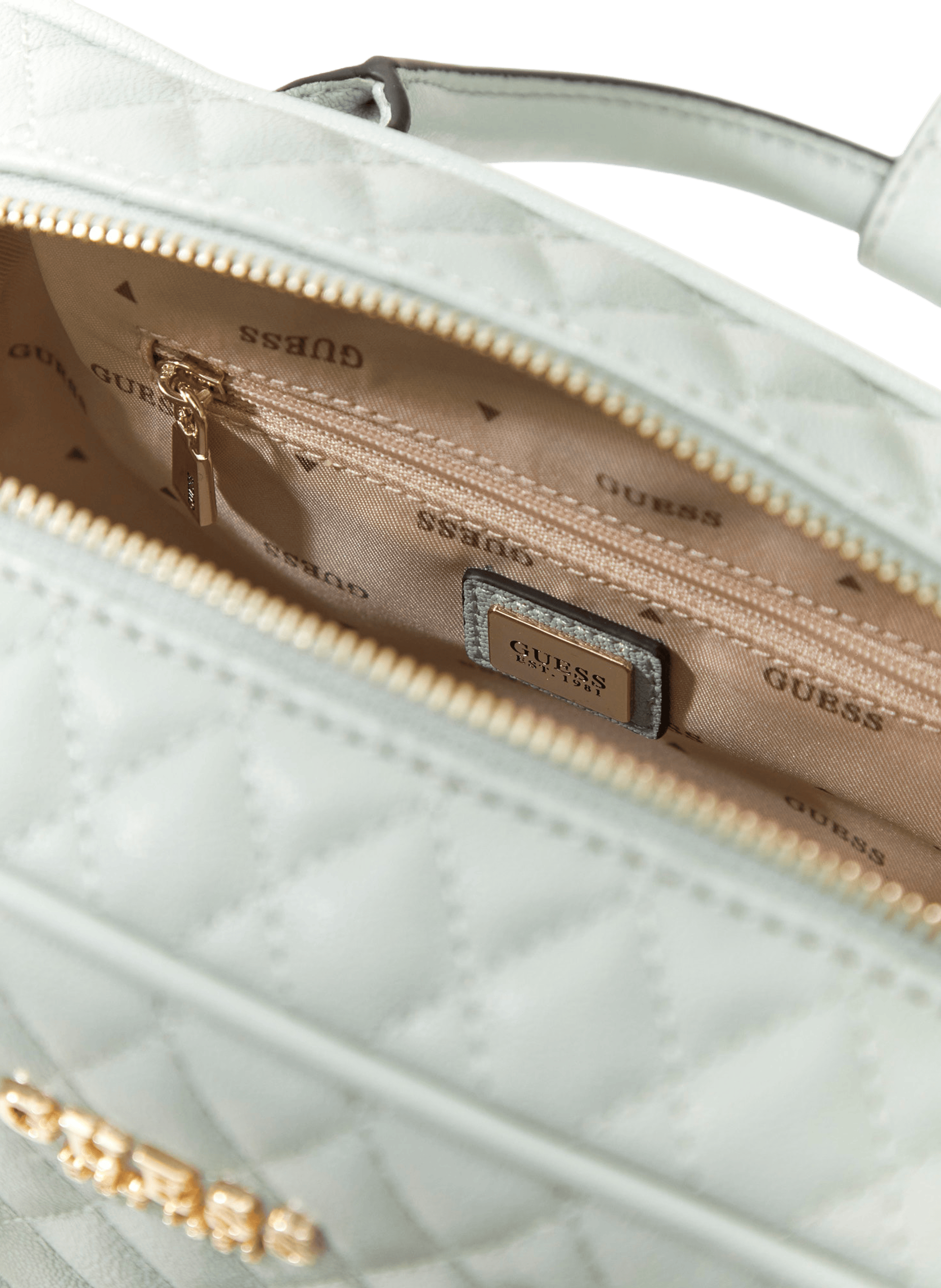 Sac Atabey matelassé avec pochette coeur GUESS Vert