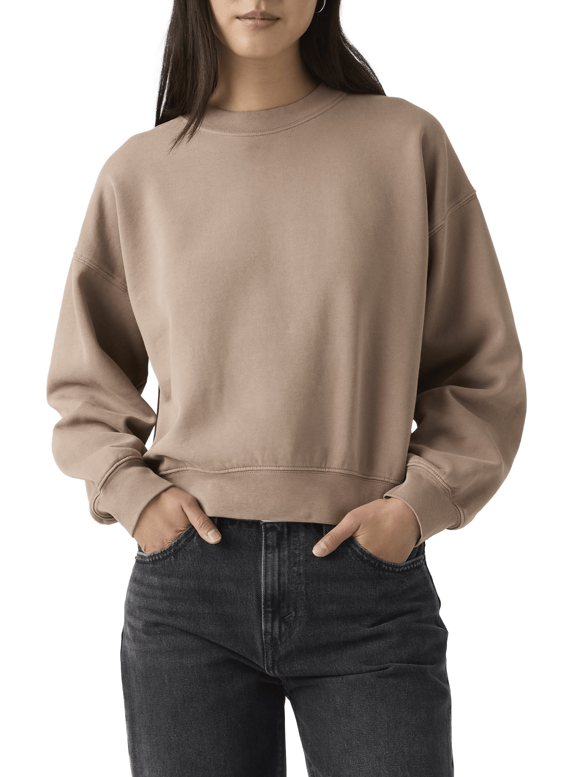 Sweat large en coton mélangé LEVI'S Marron