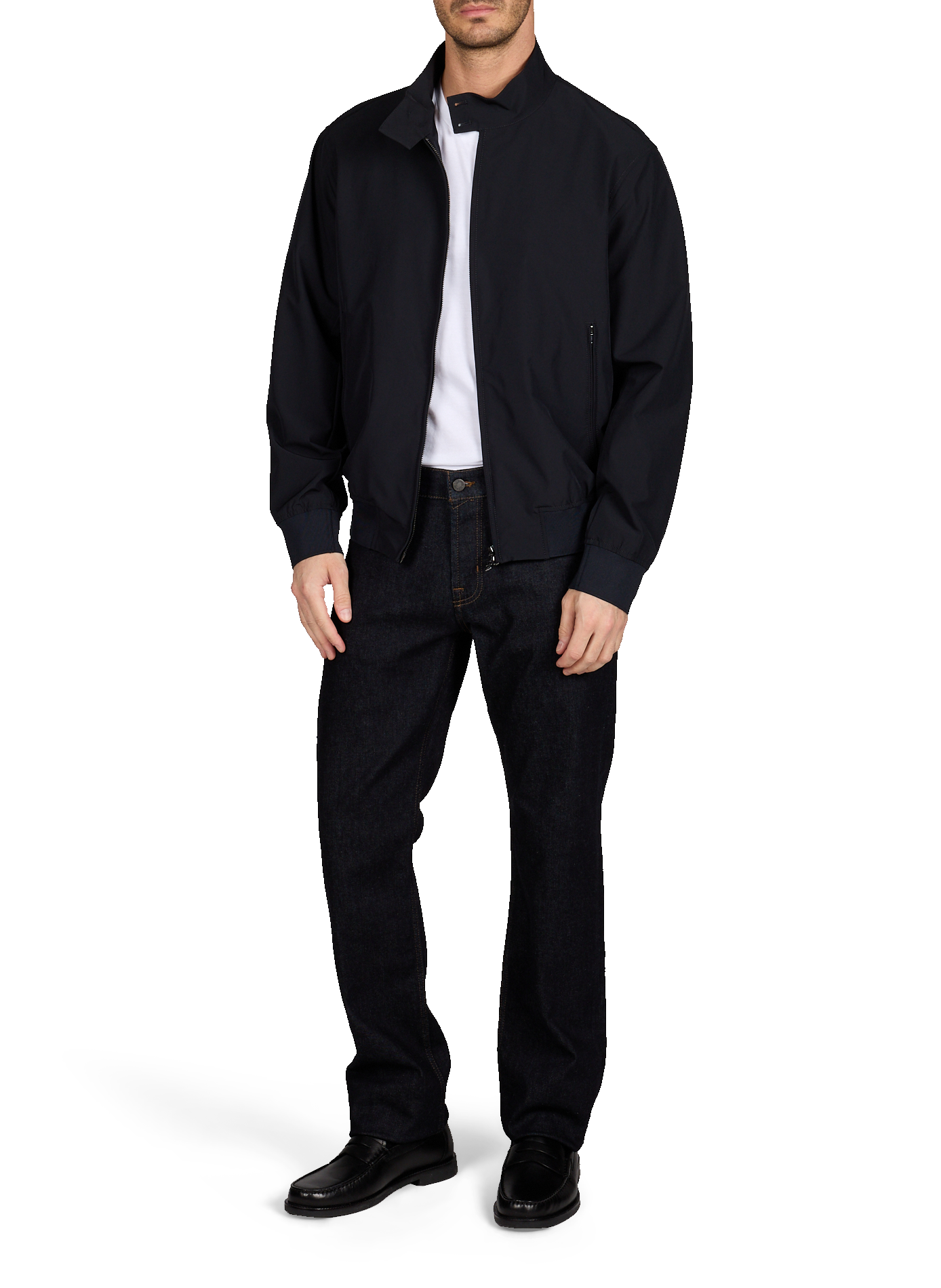 Blouson droit à col montant ARMANI EXCHANGE Bleu