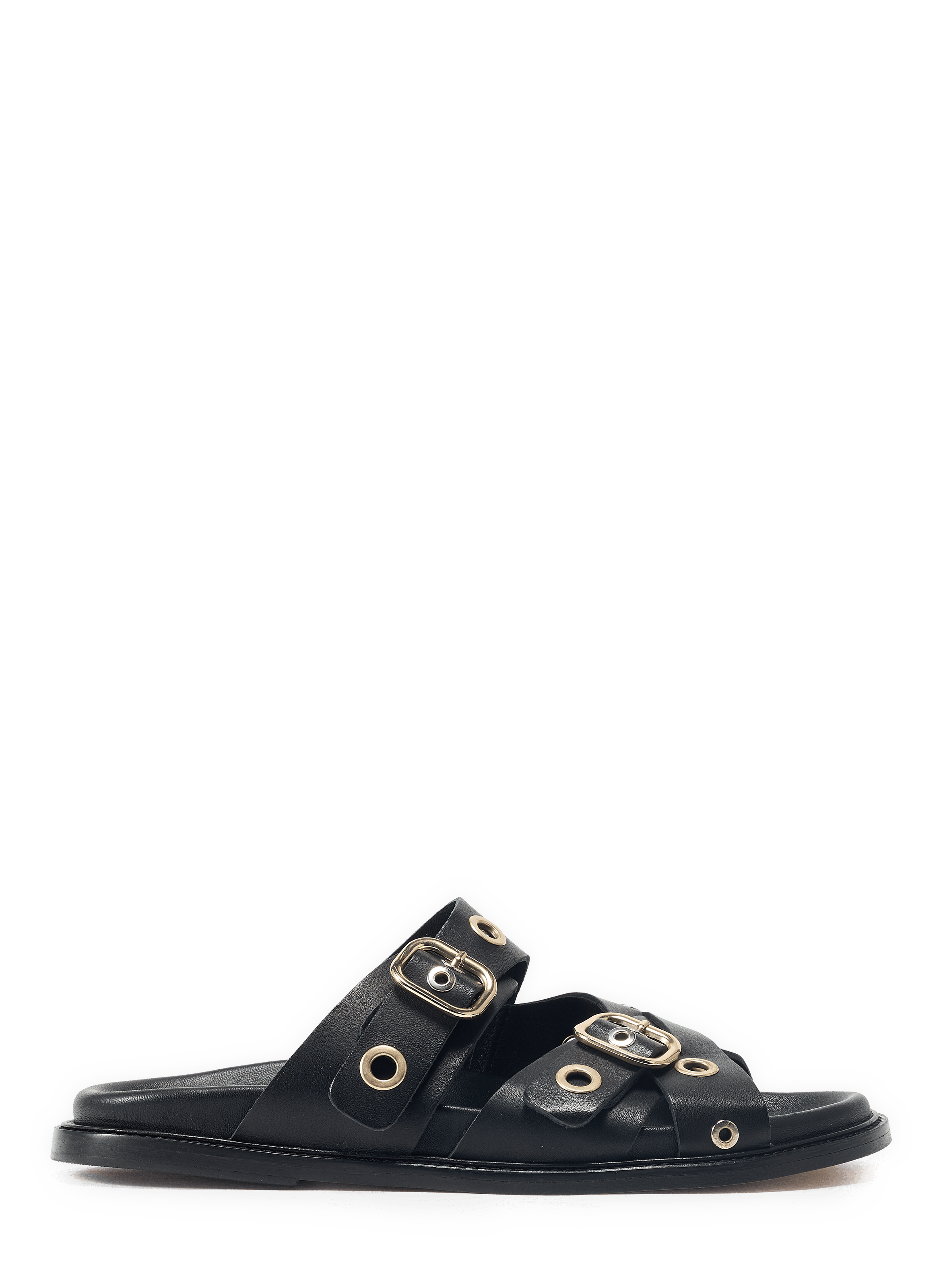 Sandales Karine en cuir MAISON TOUFET Noir