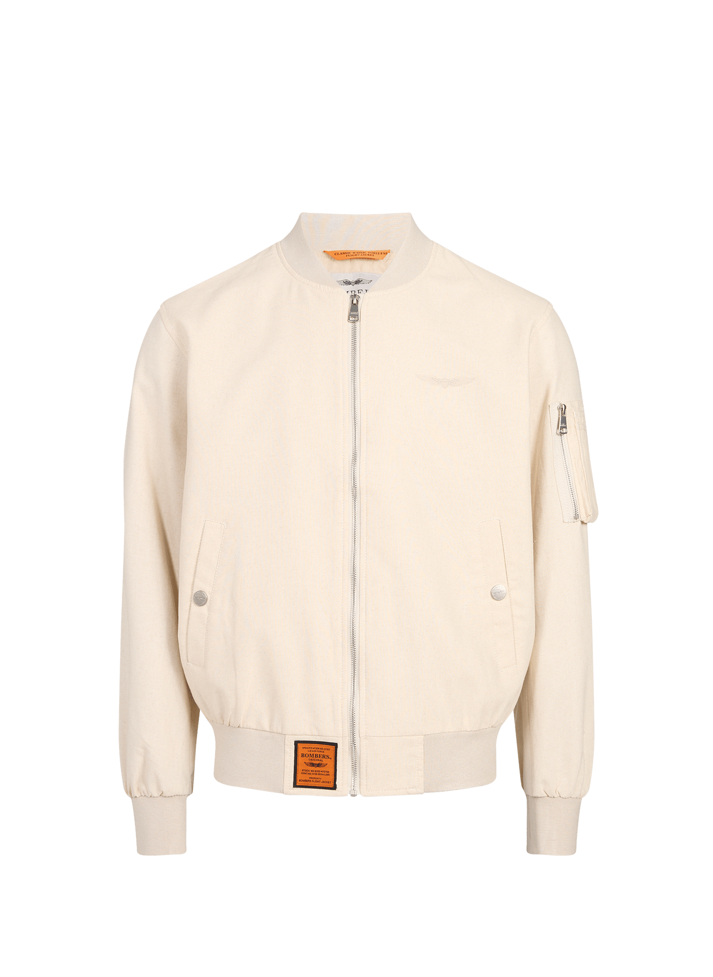 Bombers Millen broderie logo BOMBERS ORIGINAL Beige