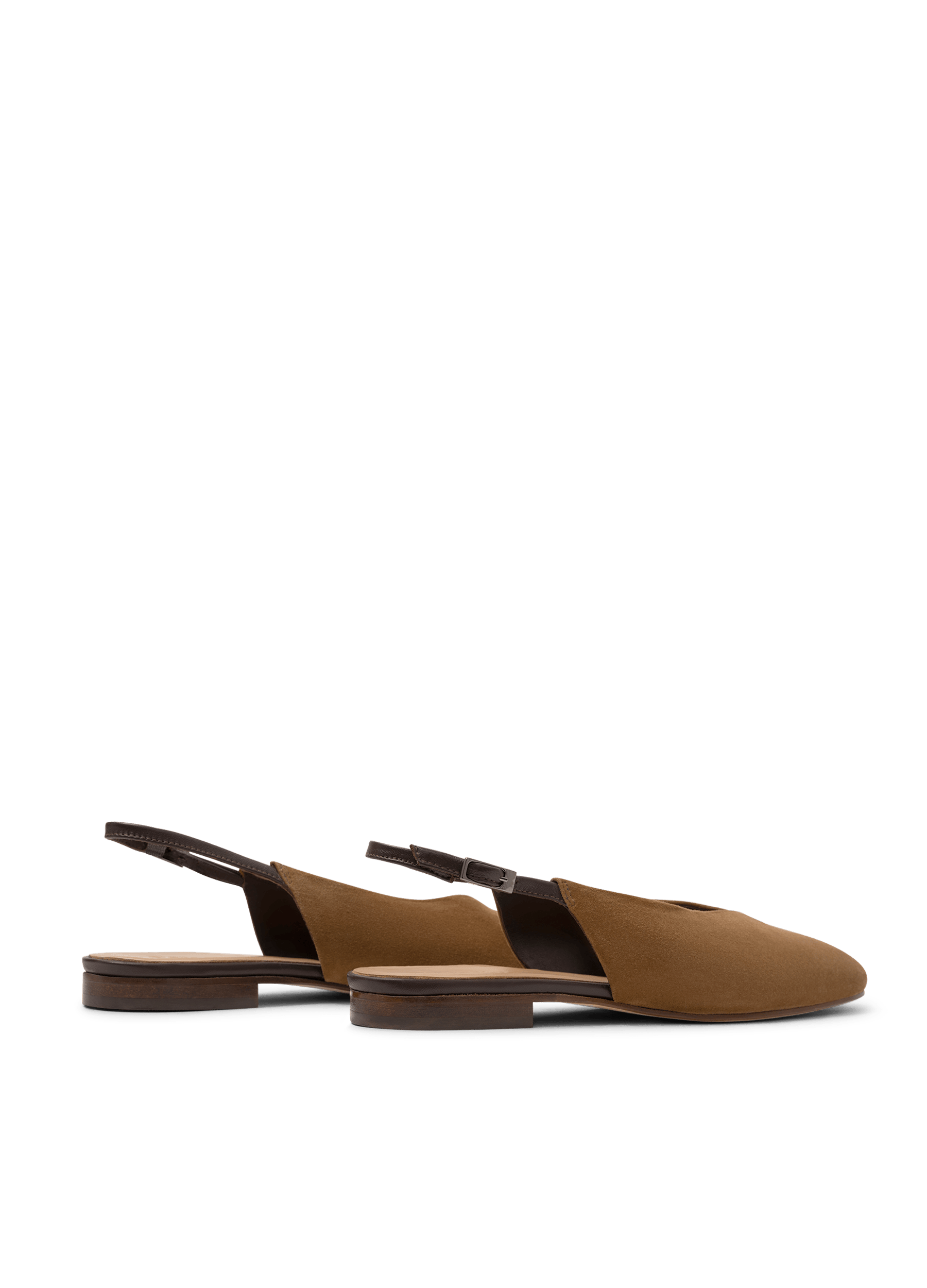 Ballerines donata en chevre velours PARALLELE Marron