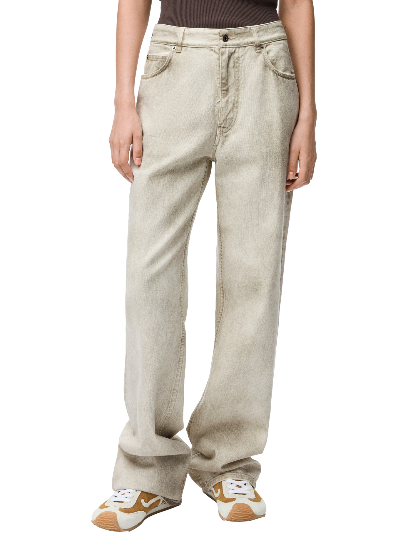 Straight leg cotton denim jeans LOEWE Grey