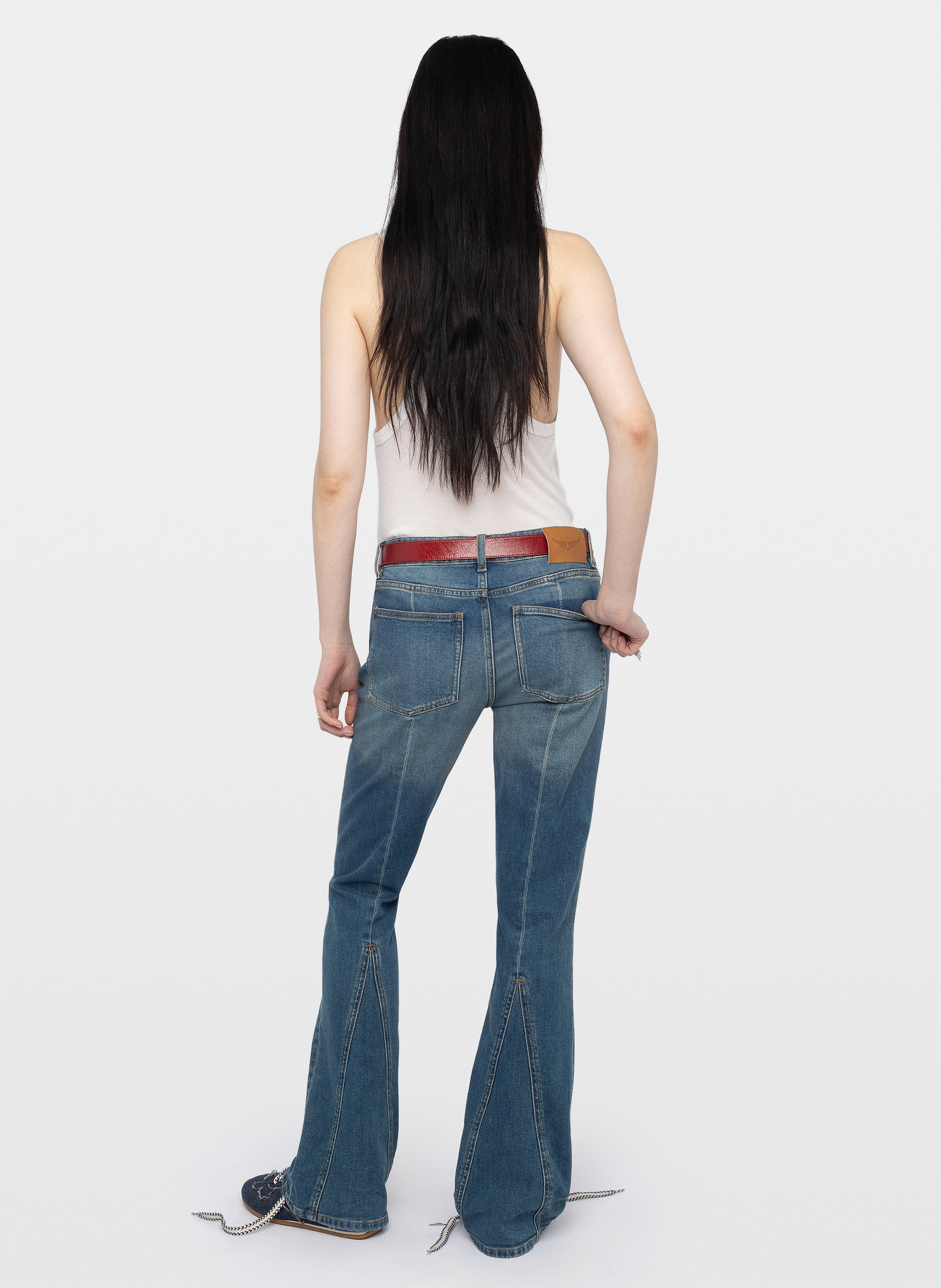 Jean flare en coton mélangé eclipse ZADIG&VOLTAIRE Bleu