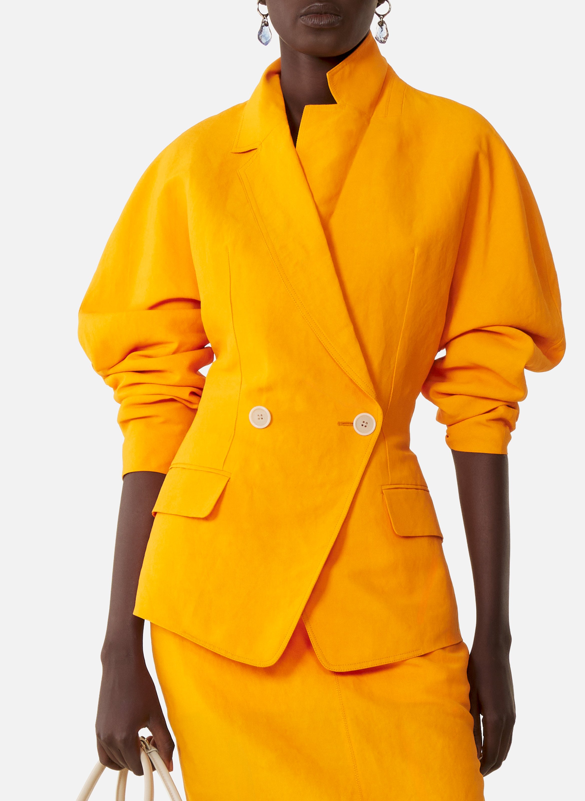 Veste dos nu en papier LANVIN Orange