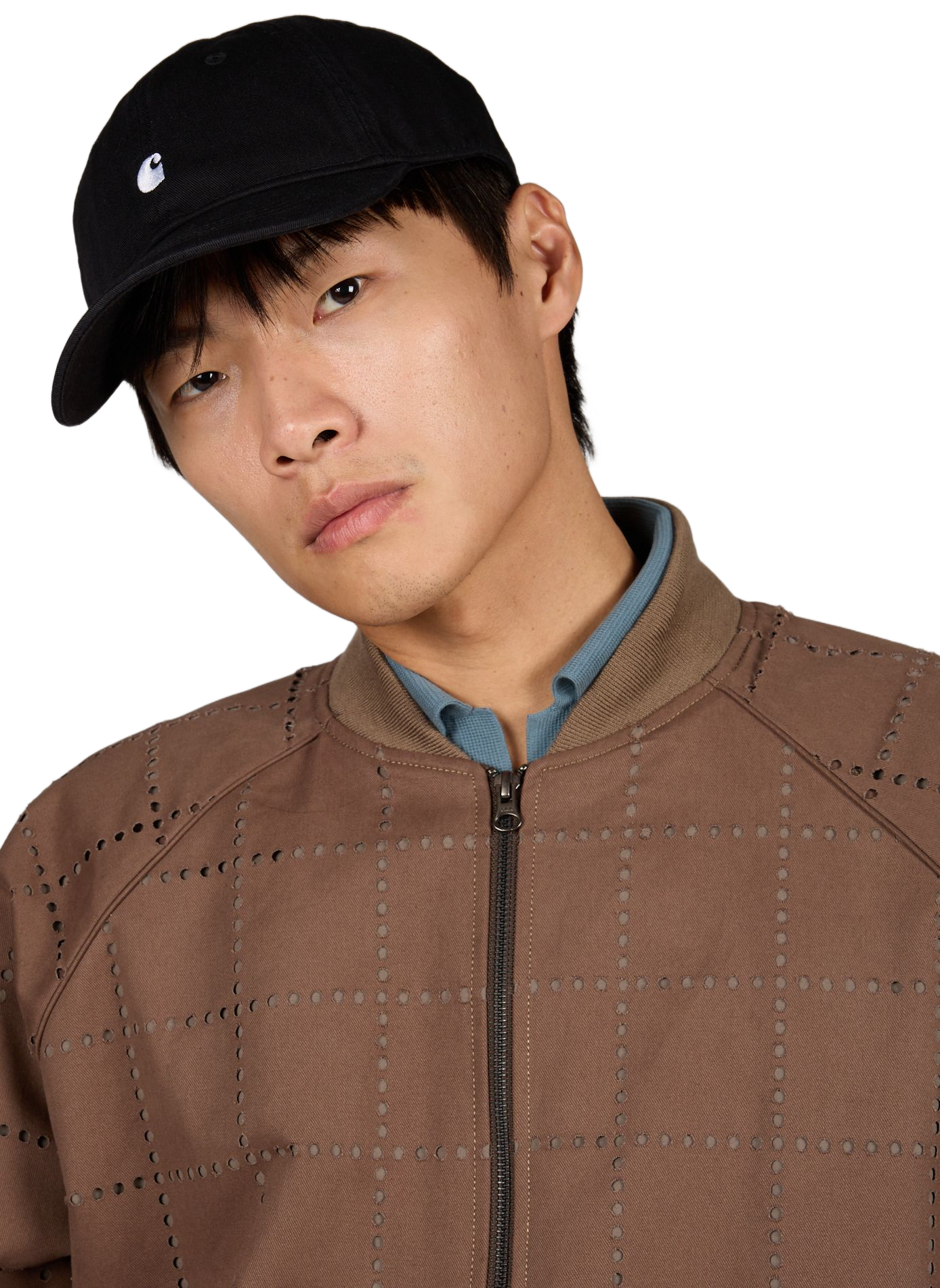 Embroidered cotton baseball cap CARHARTT WIP Black