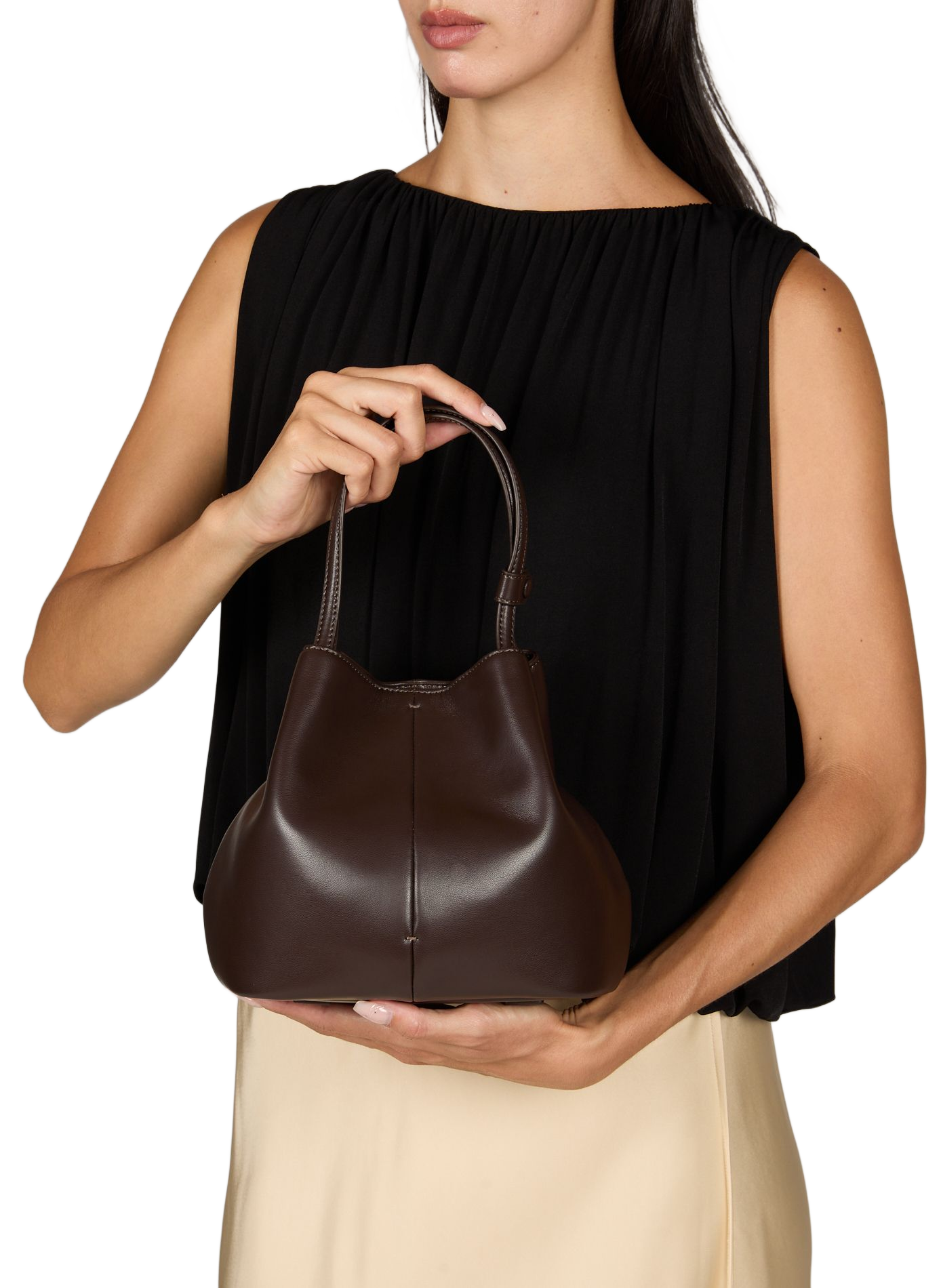 Cleo leather handbag ATELIER DE LUMEN Brown