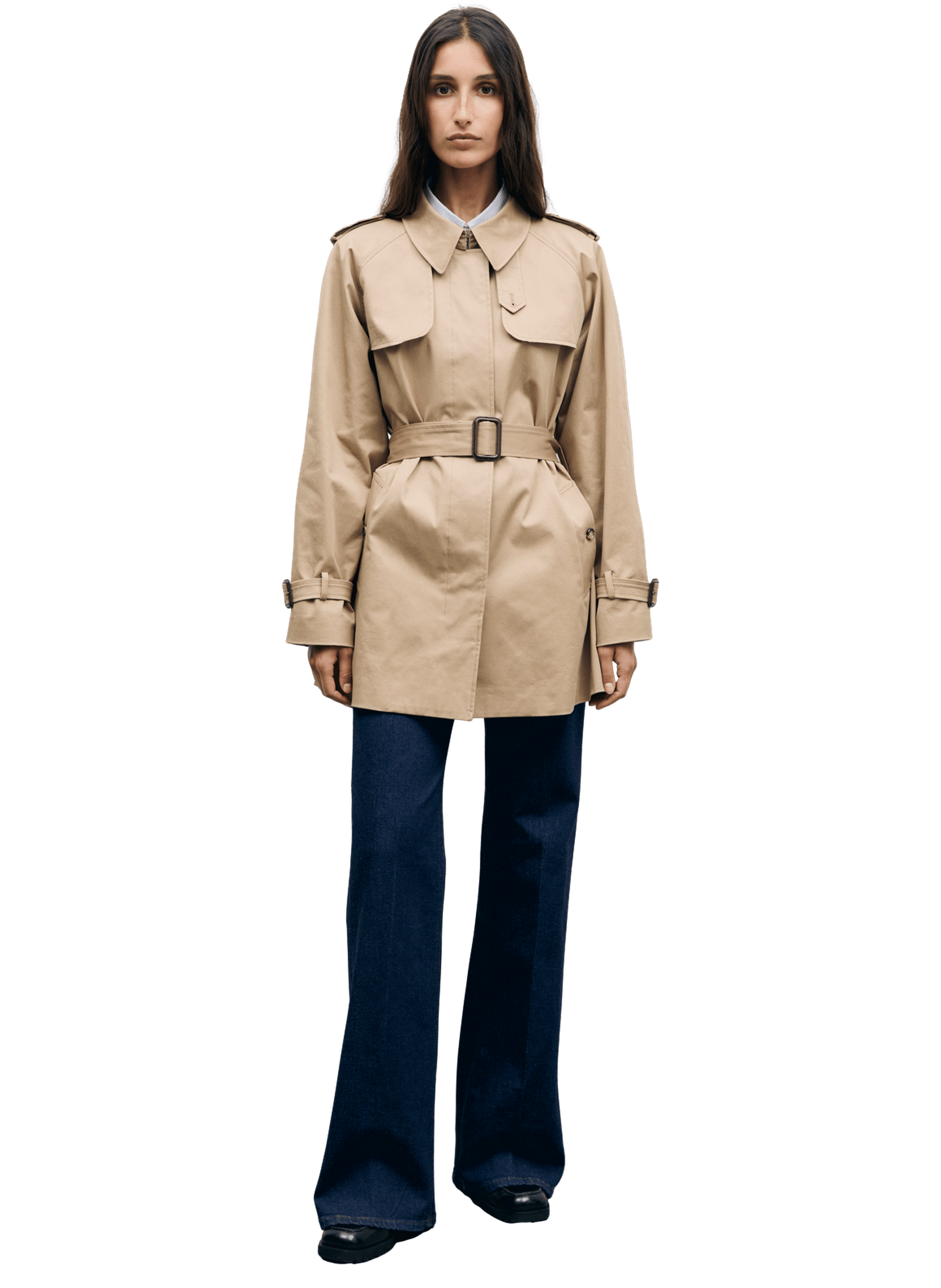 Trench court en coton - vania GERARD DAREL Beige
