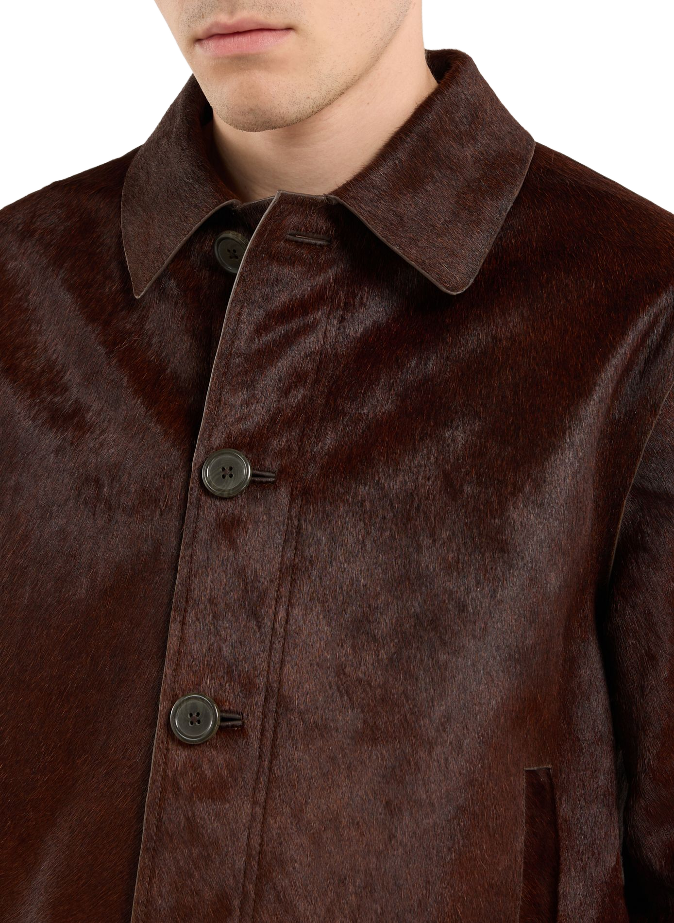 Iffu leather jacket SAISON 1865 Brown