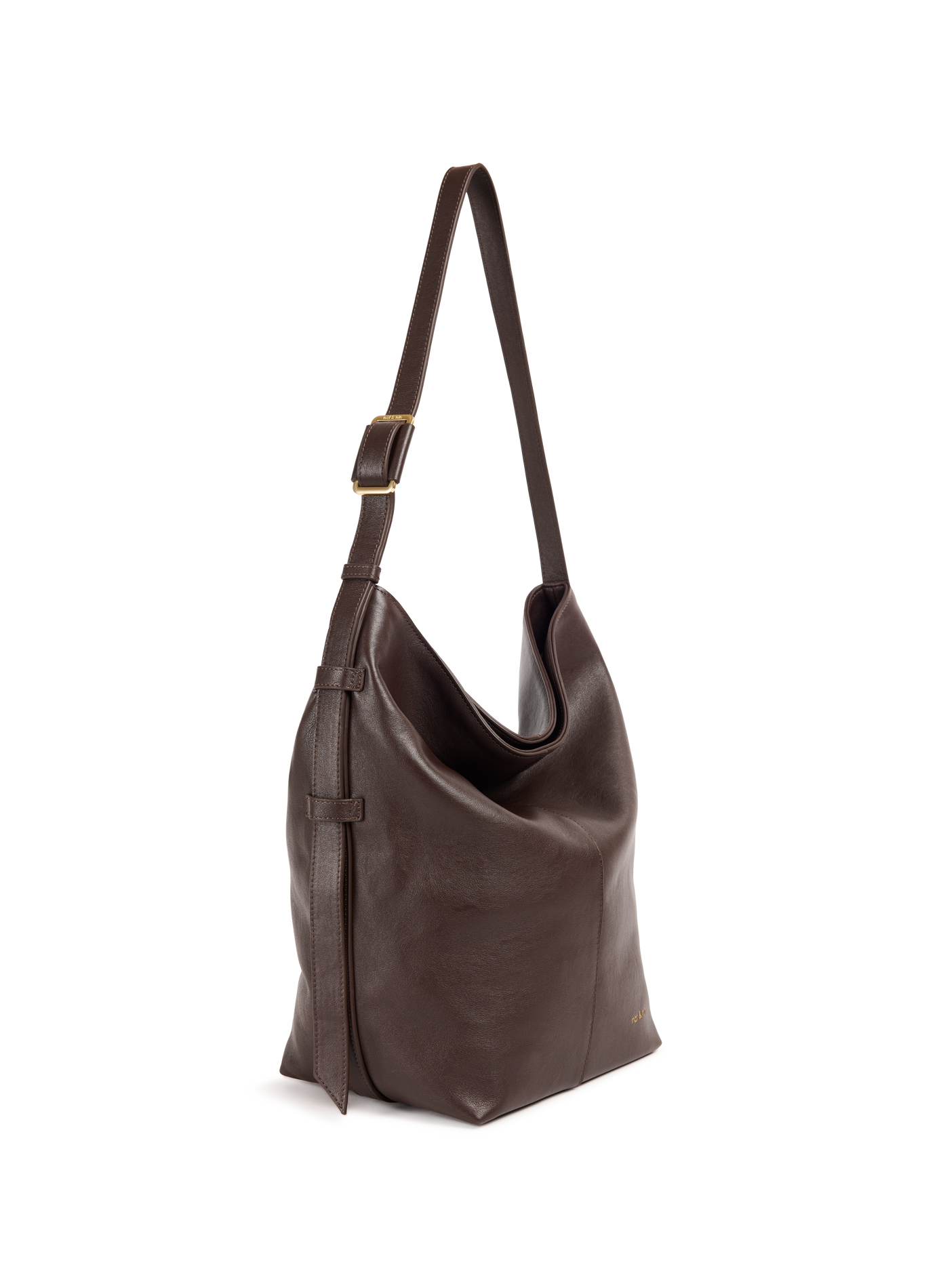 Schultertasche aus Leder NAT & NIN Braun