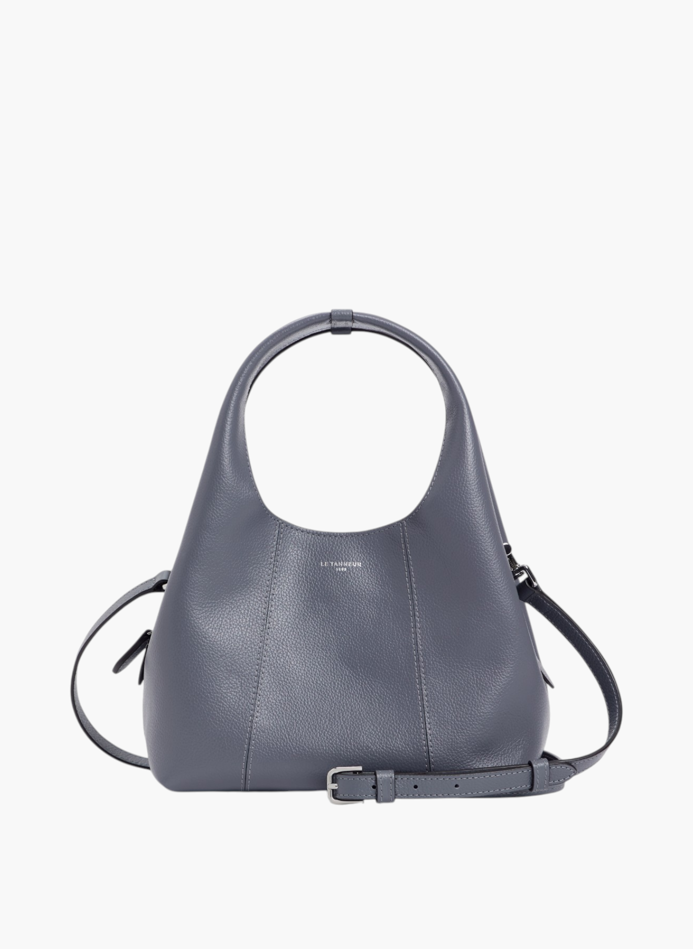Petit sac à main juliette en cuir grainé LE TANNEUR Bleu
