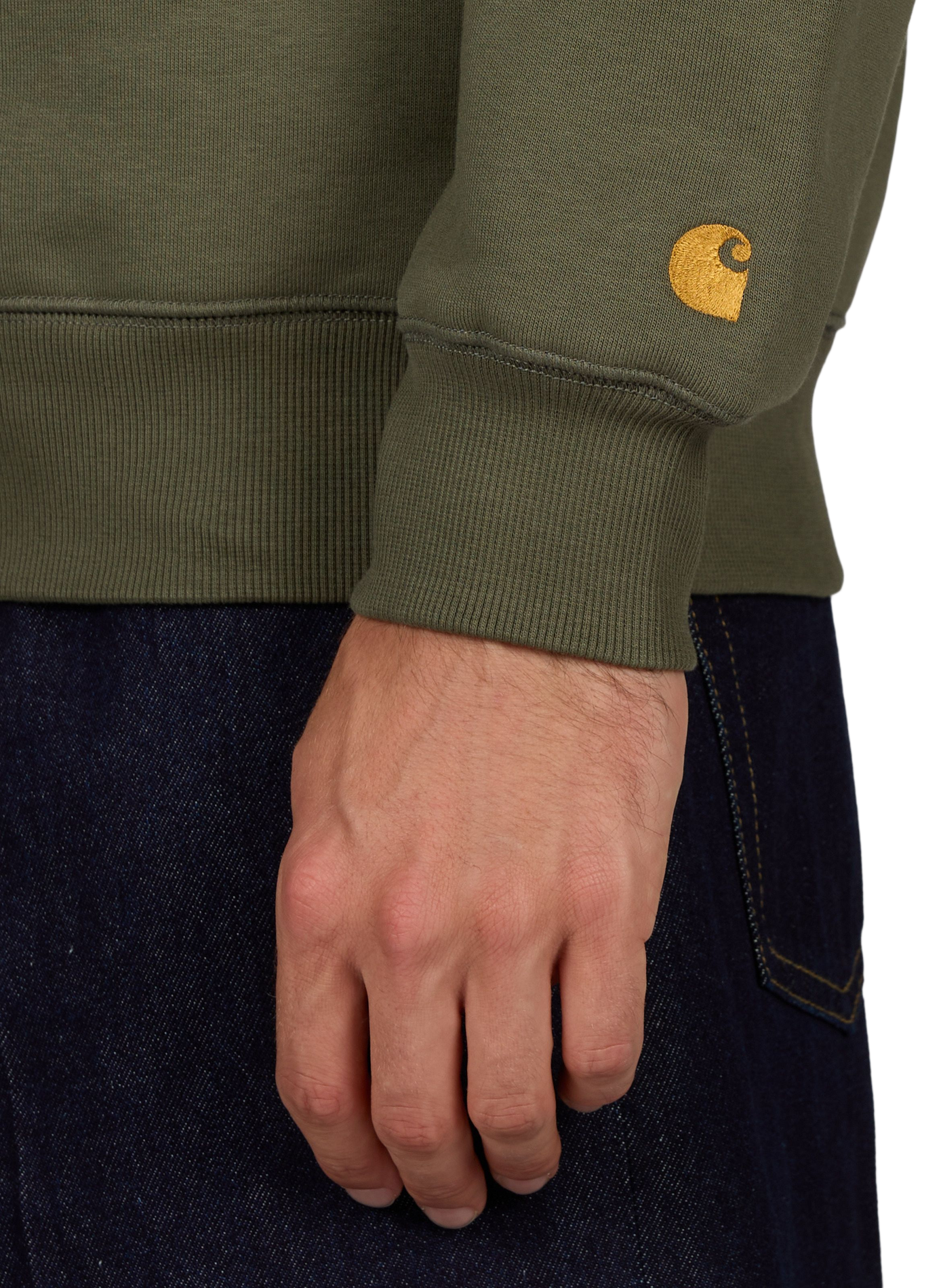 Sweatshirt droit en coton mélangé CARHARTT WIP Vert