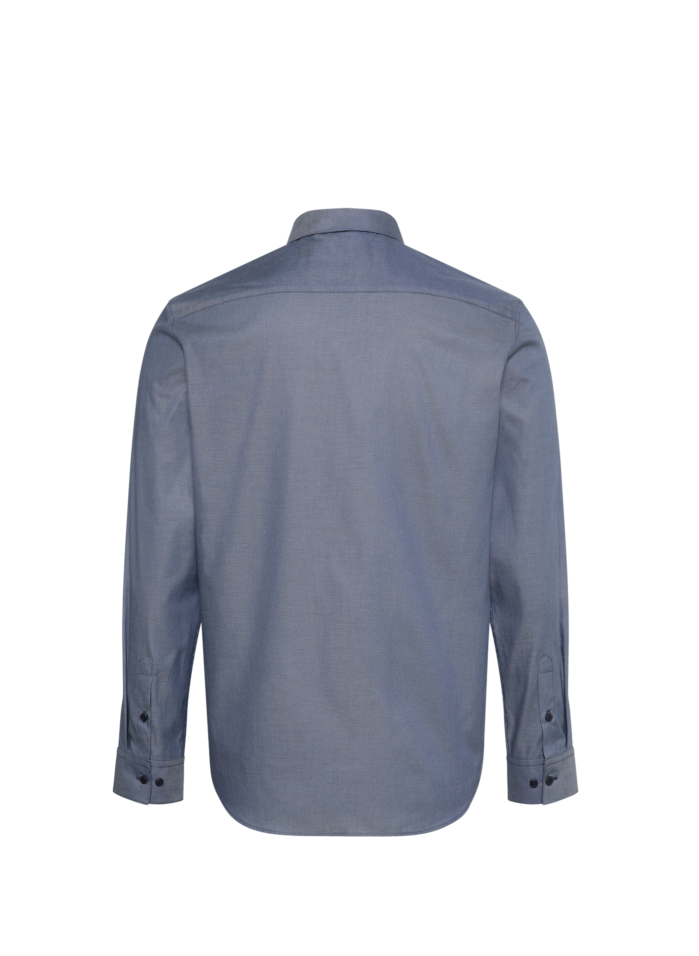 Chemise droite à manches longues en coton CALVIN KLEIN Bleu