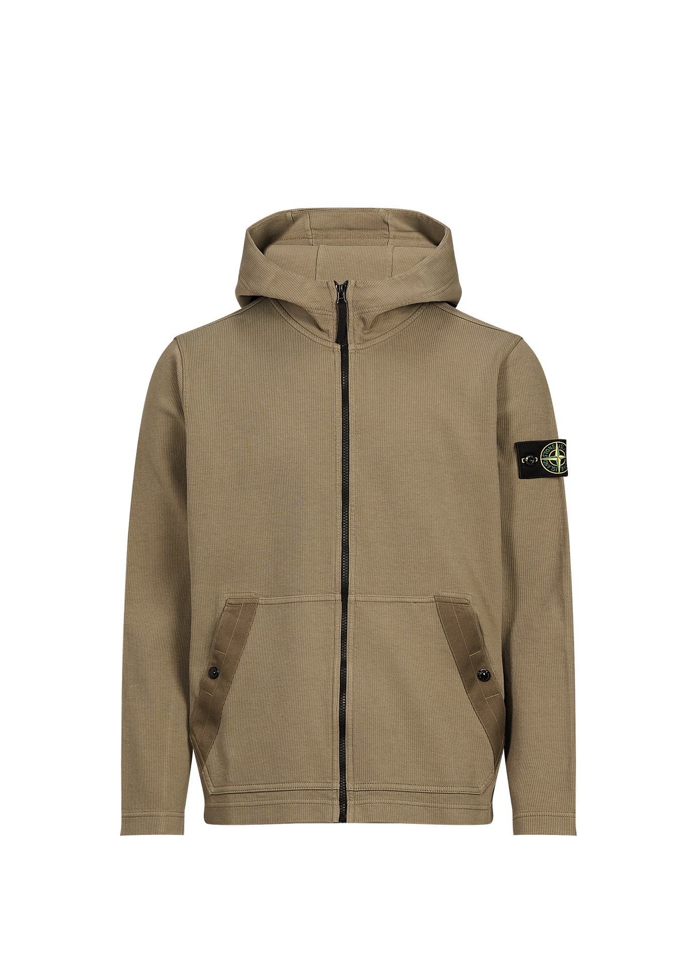 Kapuzen-Sweatshirt mit Reißverschluss STONE ISLAND Khaki