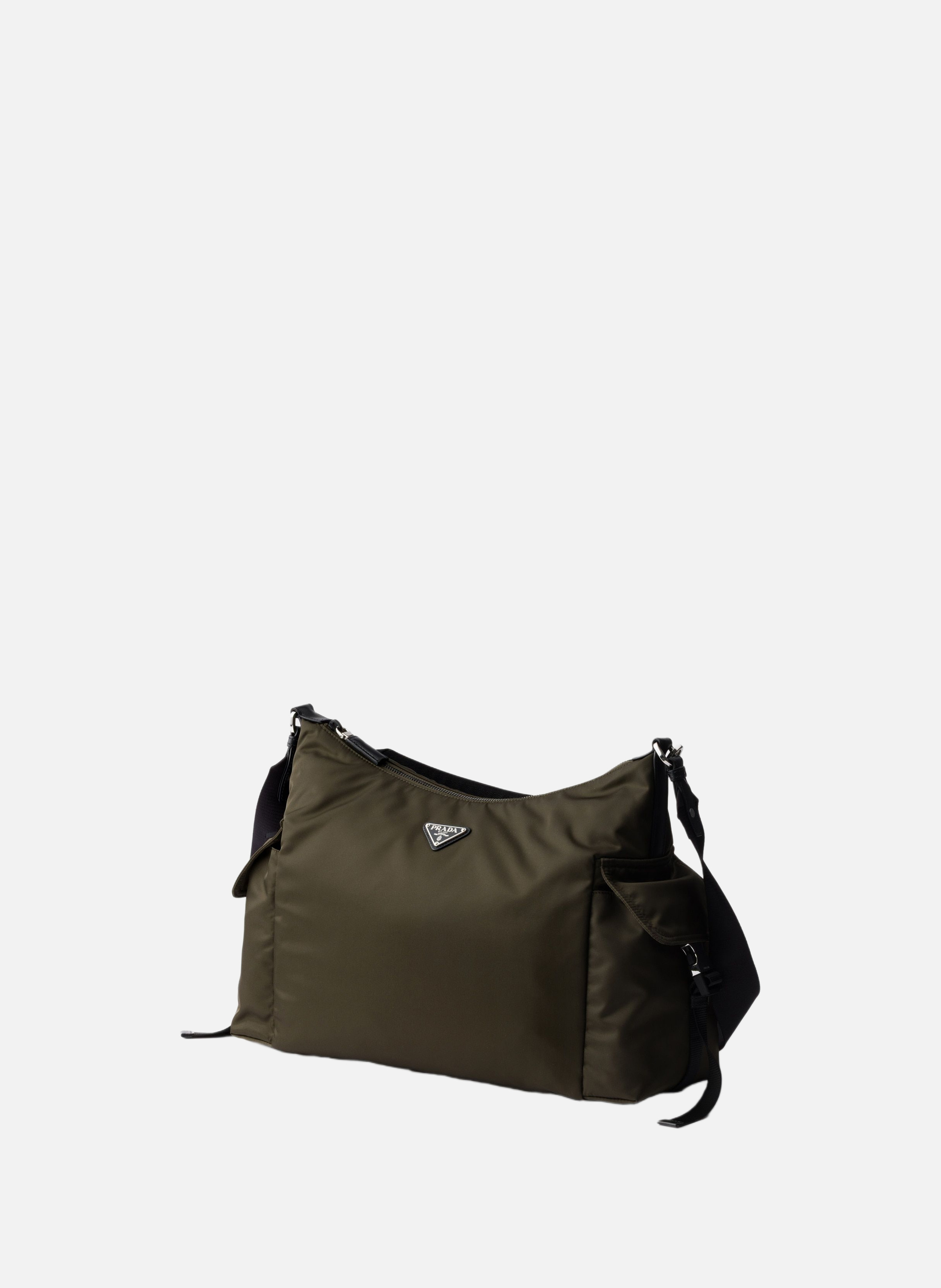 Sac prada explore en re-nylon et cuir PRADA Vert