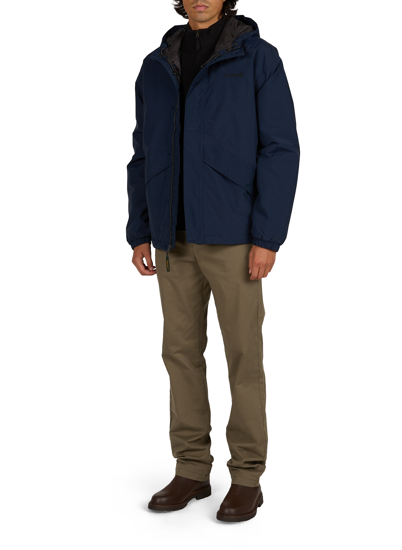 Straight jacket with hooded collar TIMBERLAND Blue