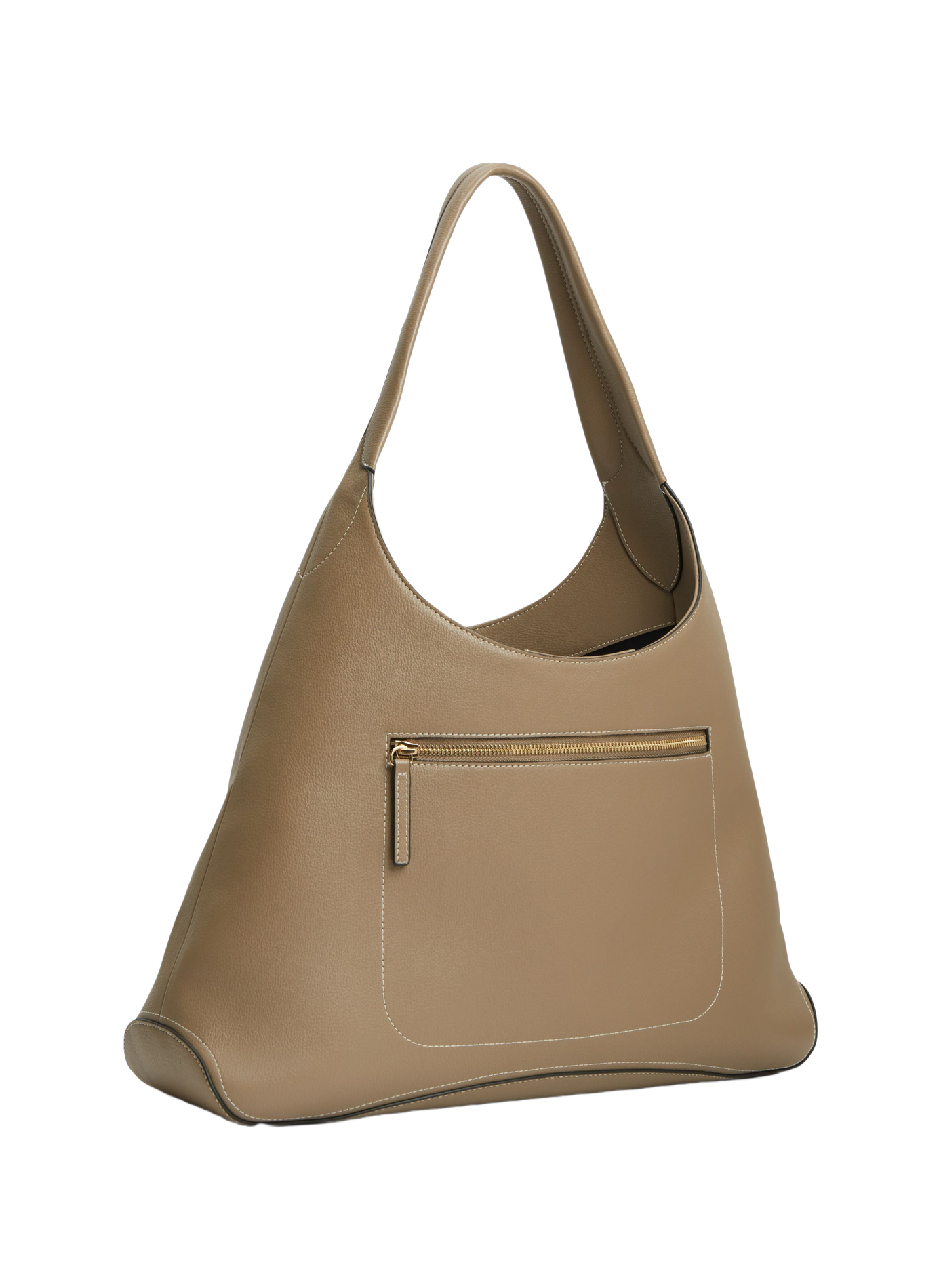 Plain shoulder bag TOMMY HILFIGER Beige