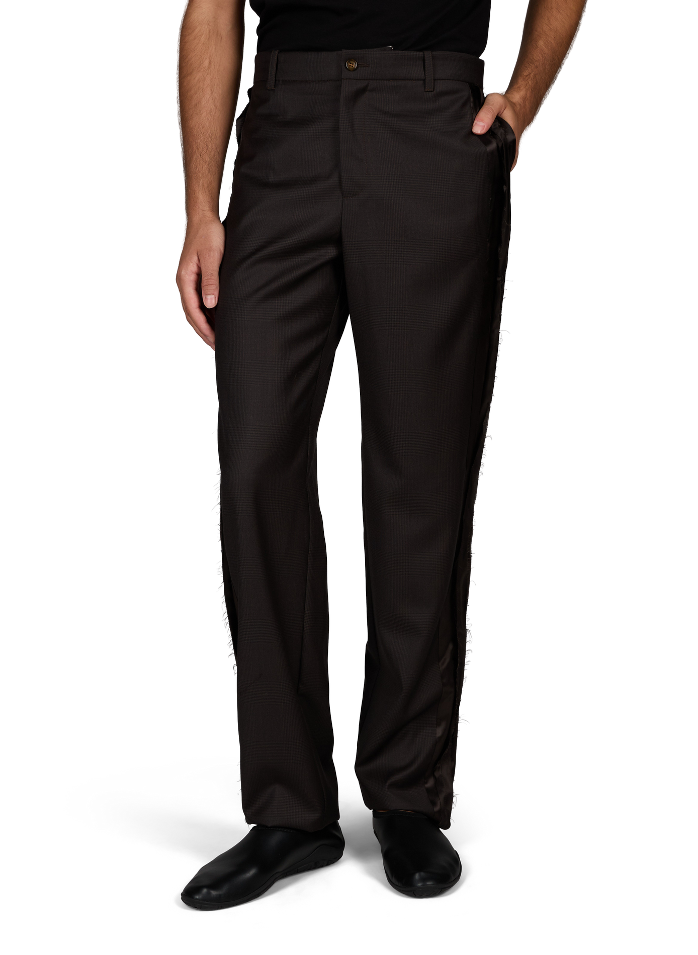 Wollhose mit geradem Schnitt SONIA CARRASCO Braun